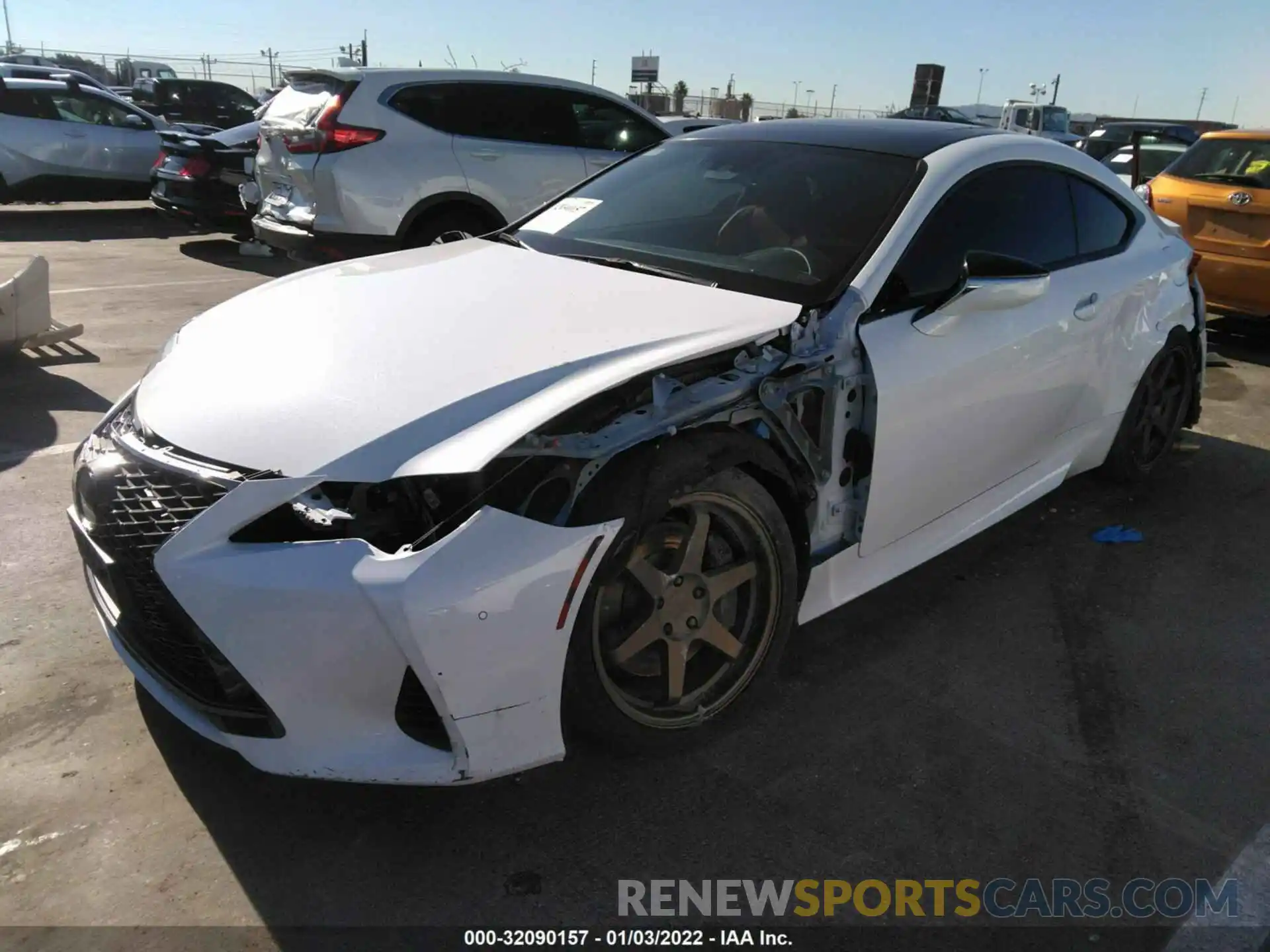 2 Photograph of a damaged car JTHHZ5BC3K5019840 LEXUS RC 2019