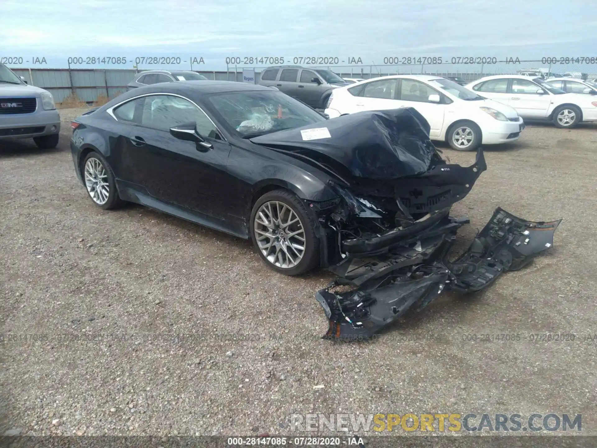 1 Photograph of a damaged car JTHHZ5BC3K5020034 LEXUS RC 2019