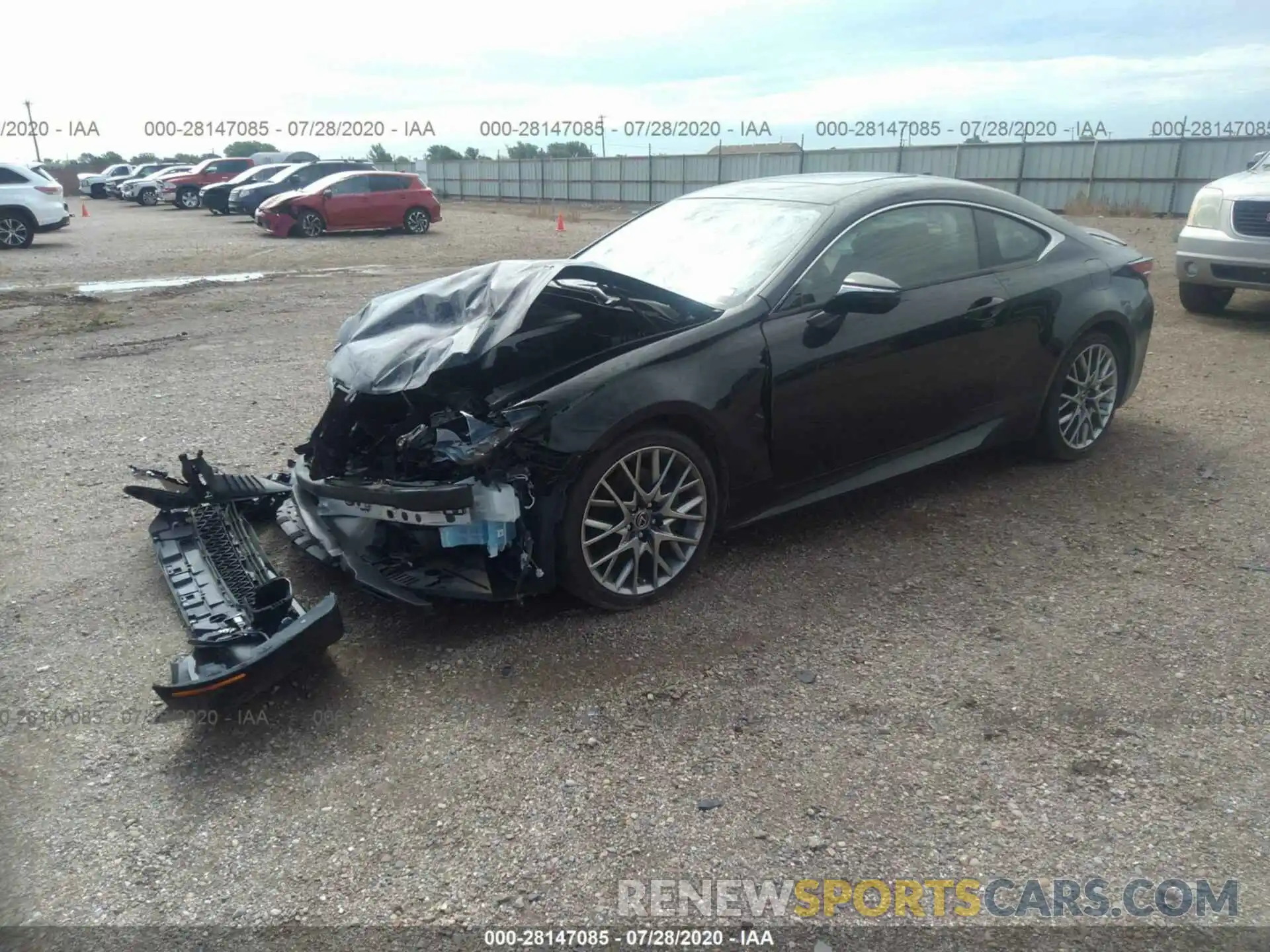 2 Photograph of a damaged car JTHHZ5BC3K5020034 LEXUS RC 2019