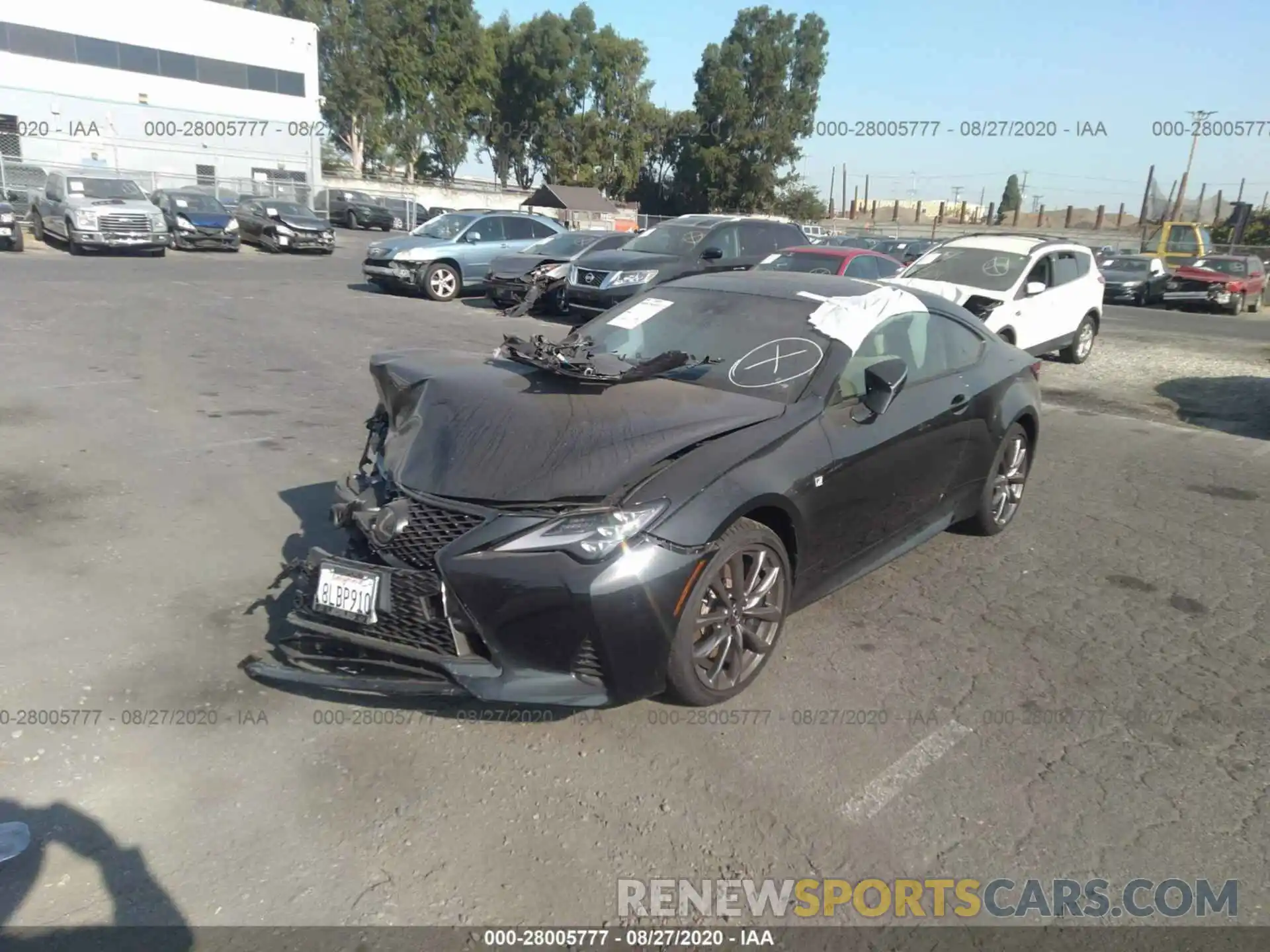 2 Photograph of a damaged car JTHHZ5BC7K5020313 LEXUS RC 2019