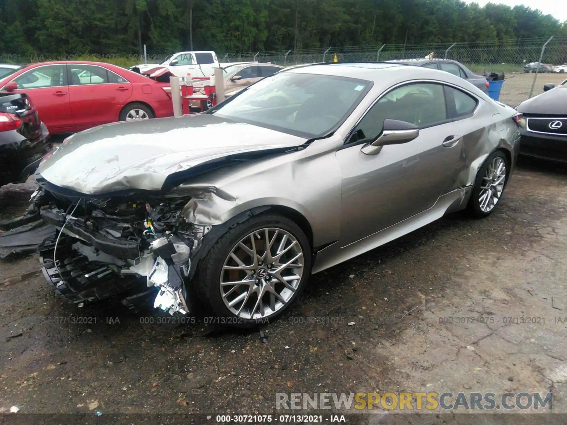 2 Photograph of a damaged car JTHHZ5BC7K5021381 LEXUS RC 2019