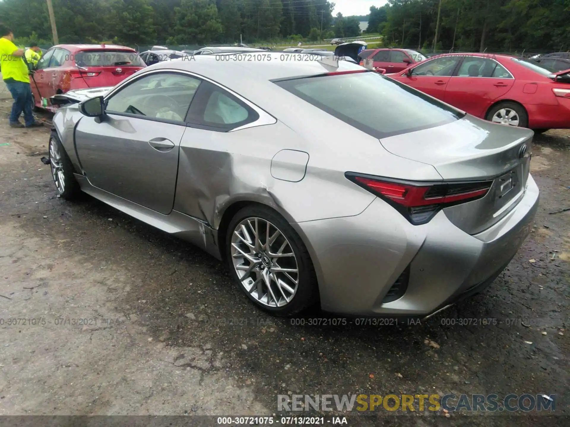 3 Photograph of a damaged car JTHHZ5BC7K5021381 LEXUS RC 2019