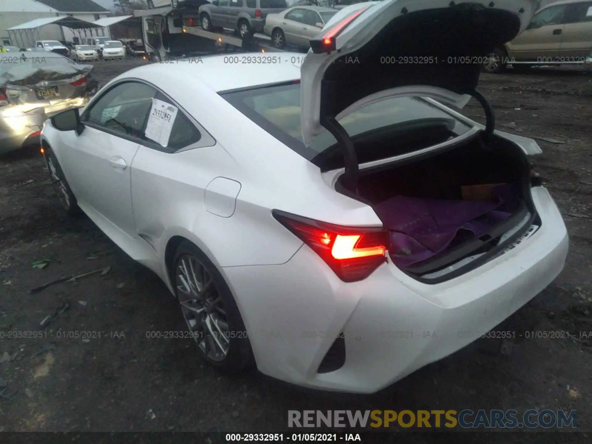 3 Photograph of a damaged car JTHS85BC1K5005010 LEXUS RC 2019