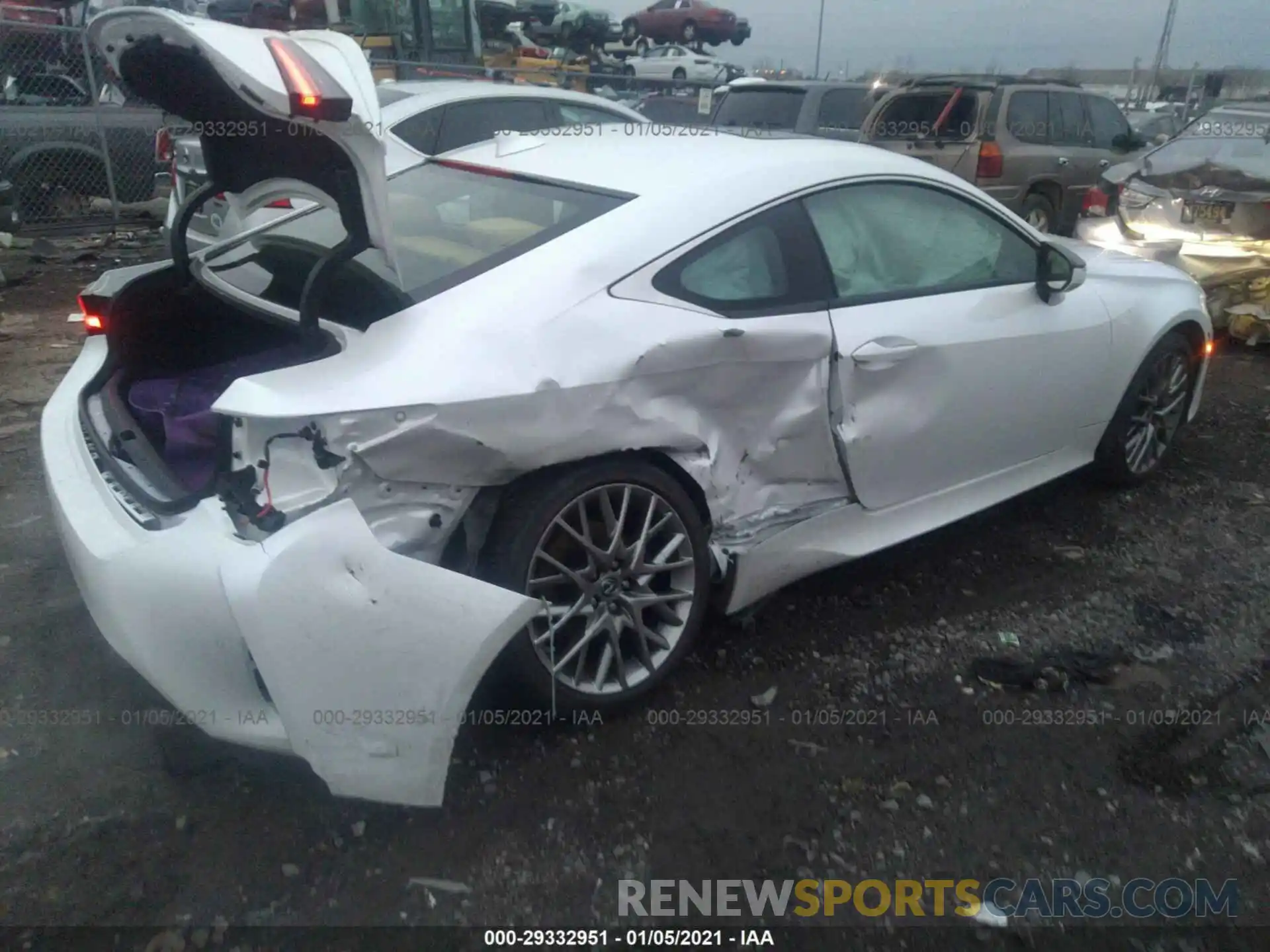 4 Photograph of a damaged car JTHS85BC1K5005010 LEXUS RC 2019