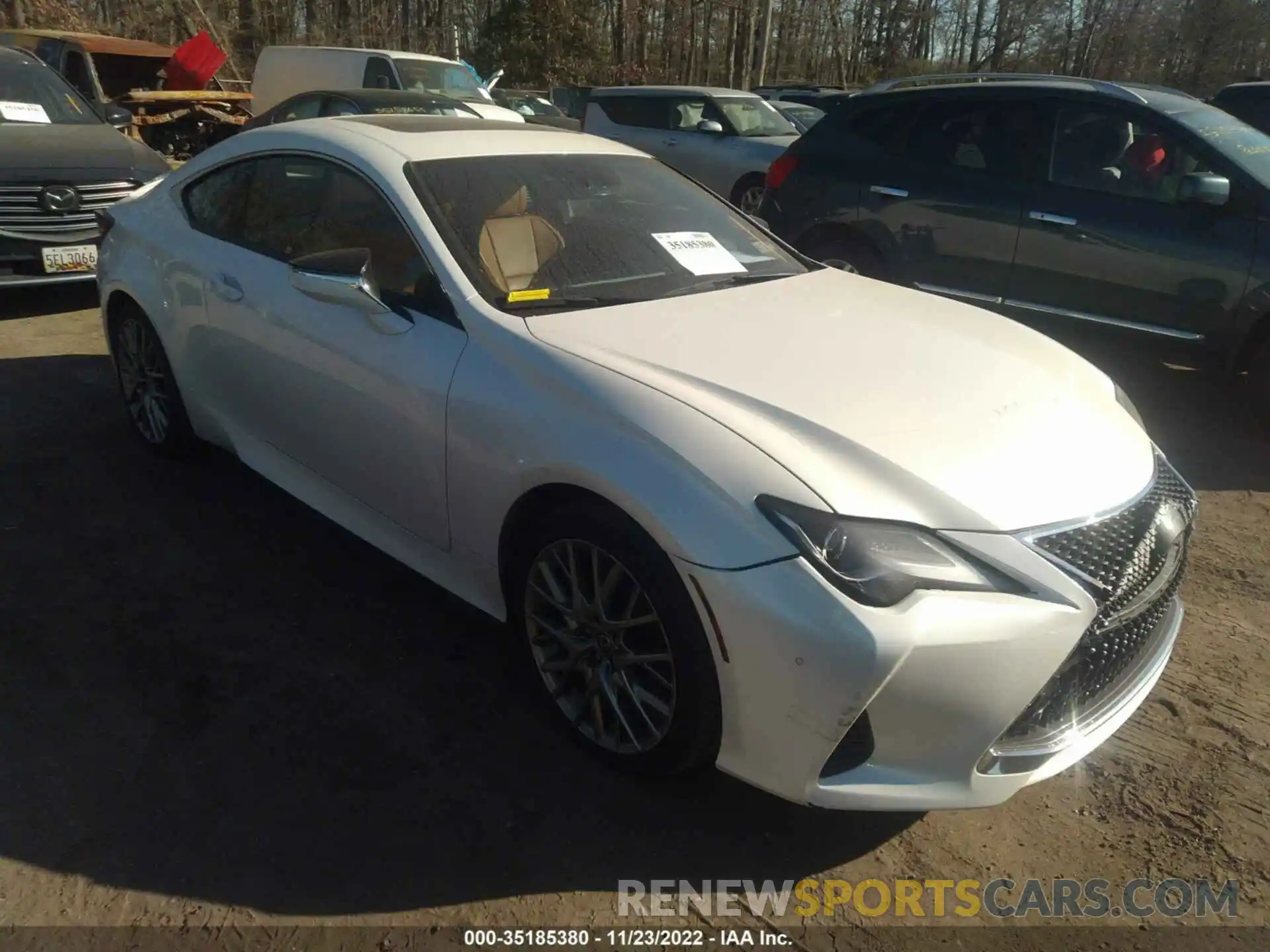 1 Photograph of a damaged car JTHS85BC4K5005485 LEXUS RC 2019