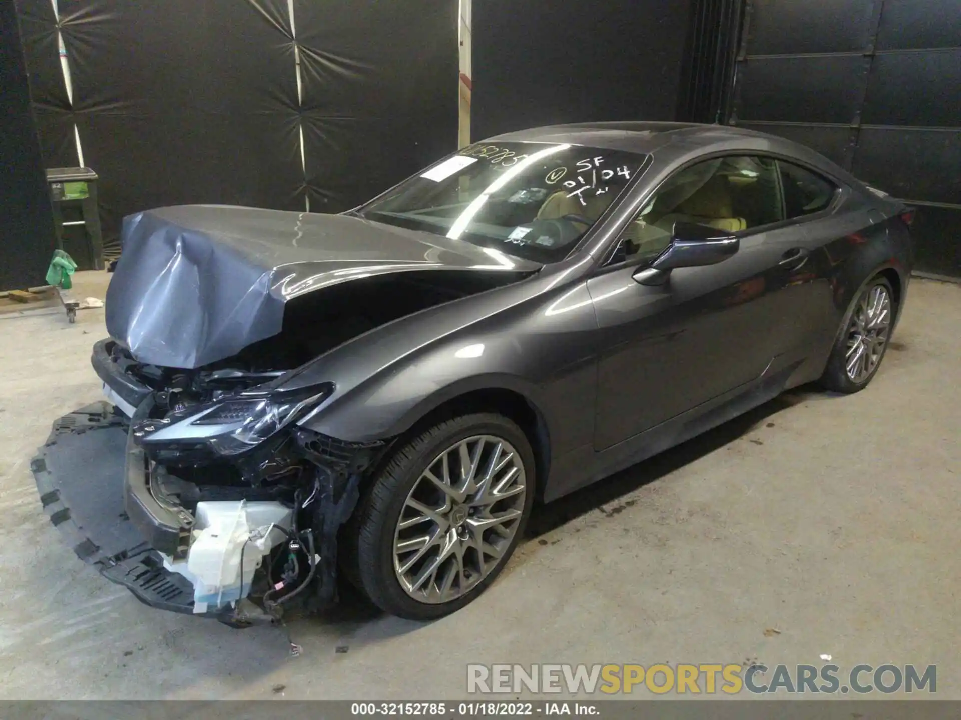 2 Photograph of a damaged car JTHS85BCXK5004776 LEXUS RC 2019