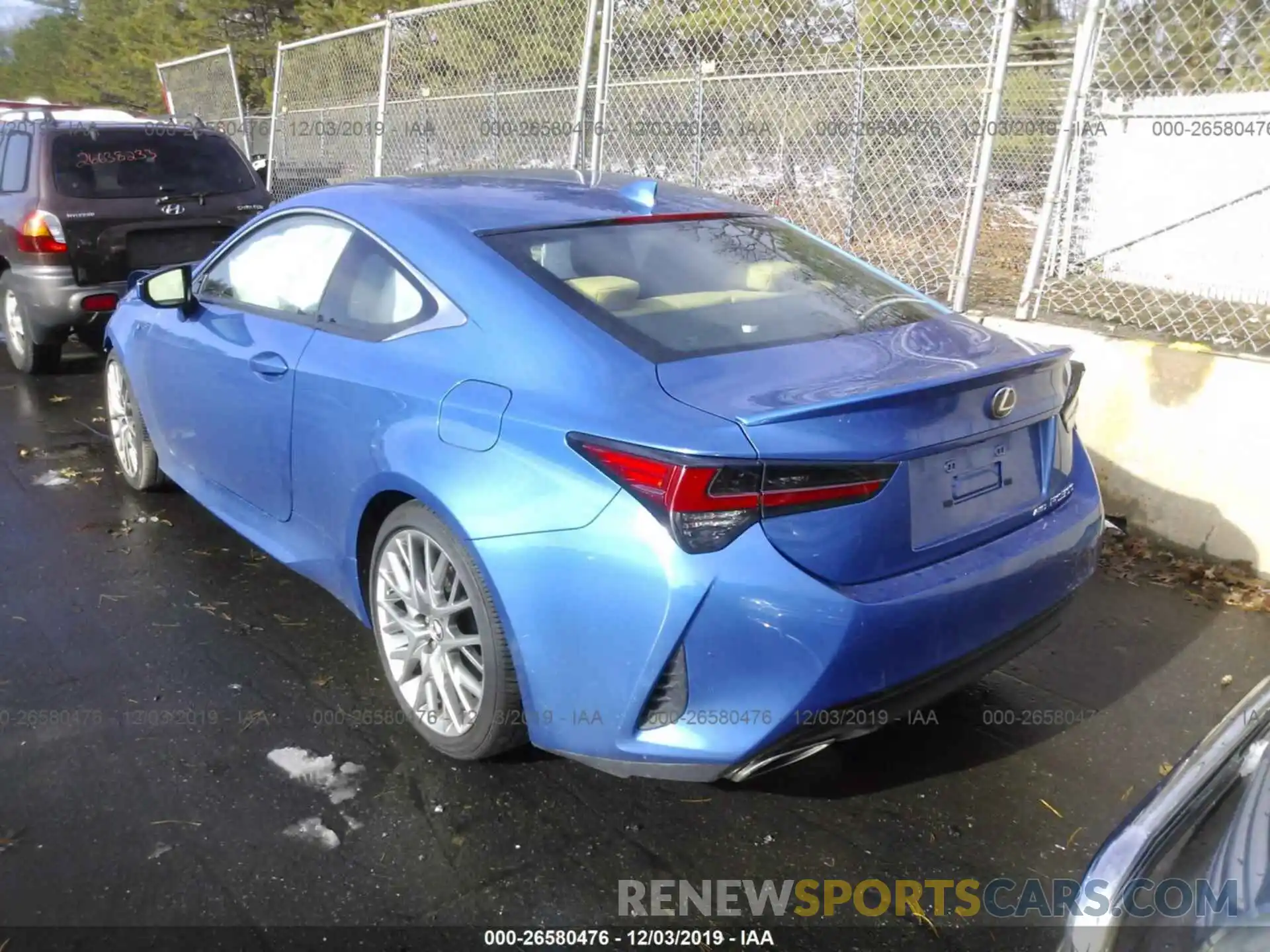 3 Photograph of a damaged car JTHS85BCXK5004809 LEXUS RC 2019