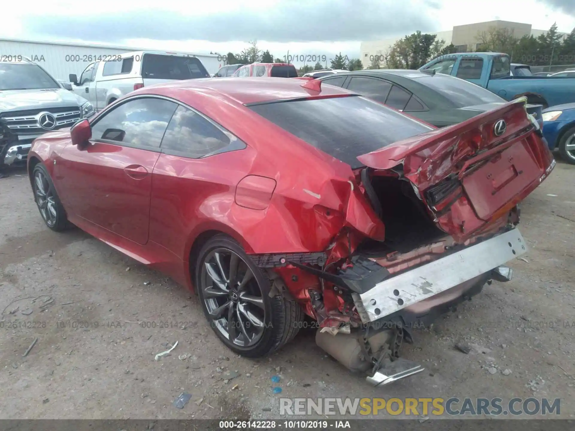 3 Photograph of a damaged car JTHSZ5BC4K5009307 LEXUS RC 2019