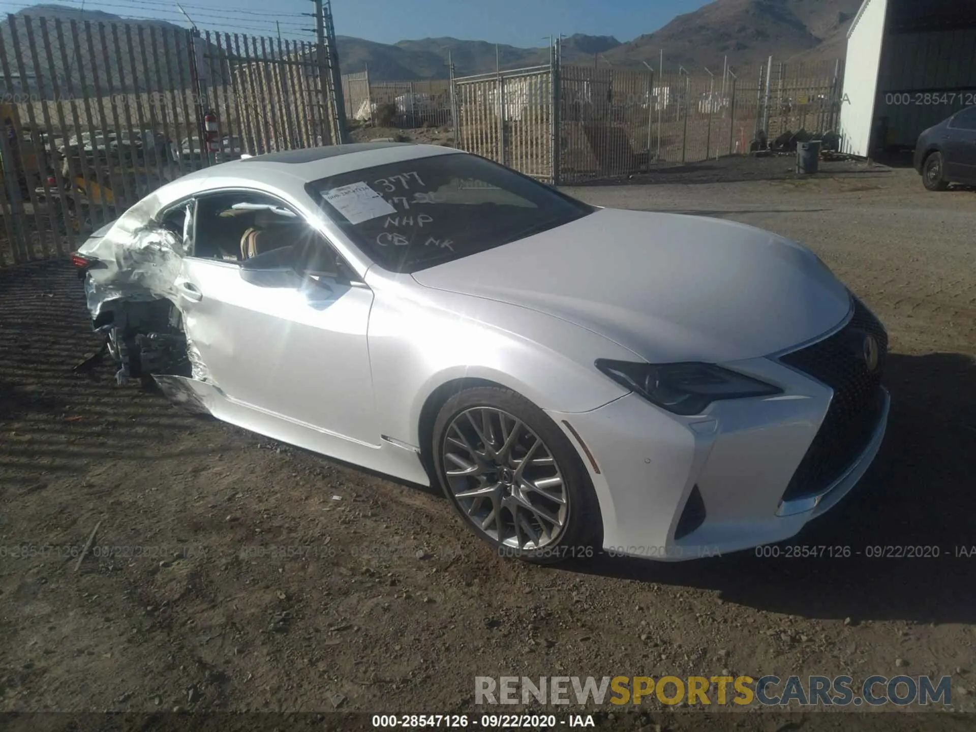 1 Photograph of a damaged car JTHSZ5BC8K5009553 LEXUS RC 2019
