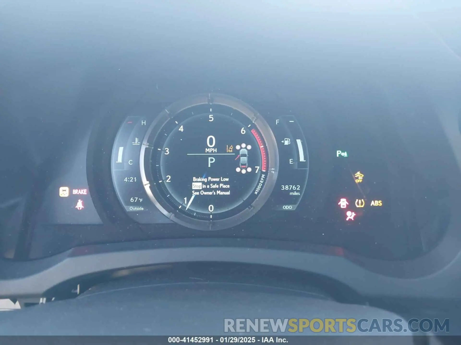 7 Photograph of a damaged car JTHHA5BCXK5010074 LEXUS RC 300 2019
