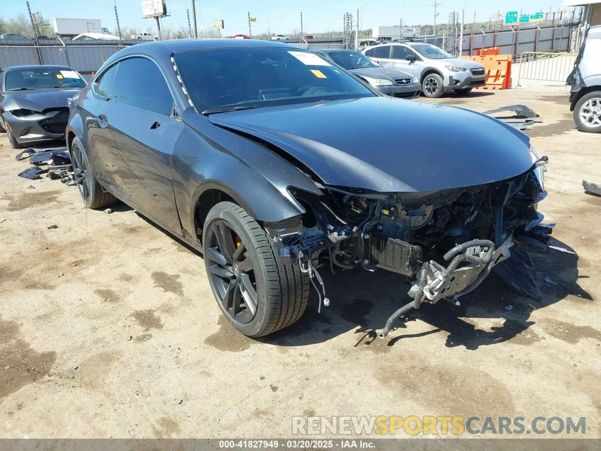 1 Photograph of a damaged car JTHDA5BC4R5012766 LEXUS RC 300 2024