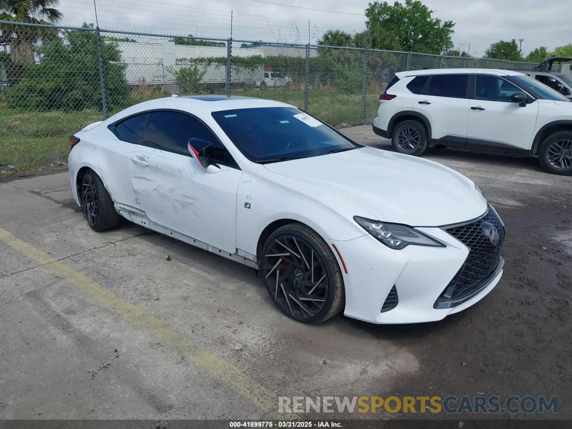 1 Photograph of a damaged car JTHHZ5BC7K5019694 LEXUS RC 350 2019