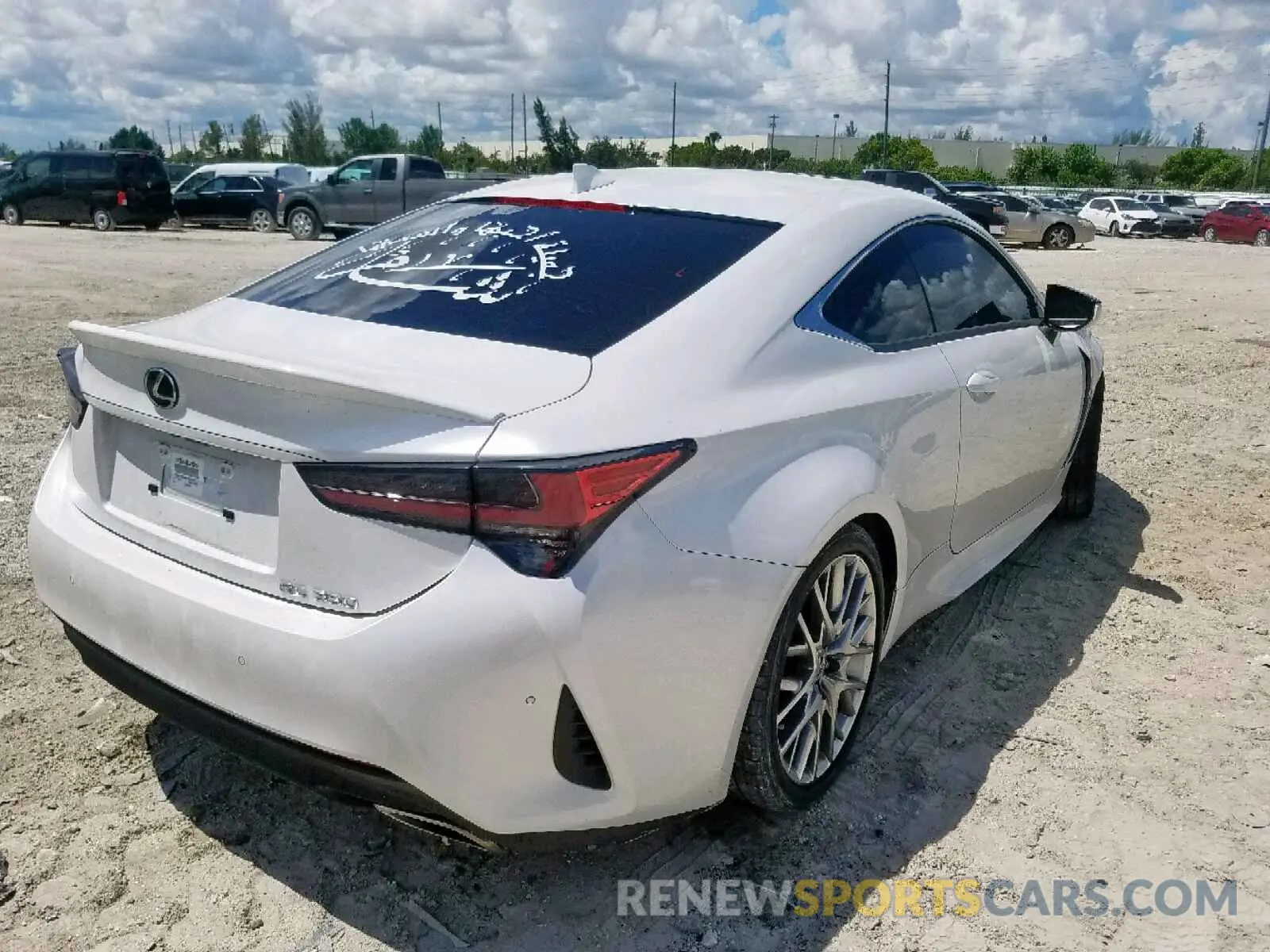 4 Photograph of a damaged car JTHHZ5BC8K5020210 LEXUS RC 350 2019