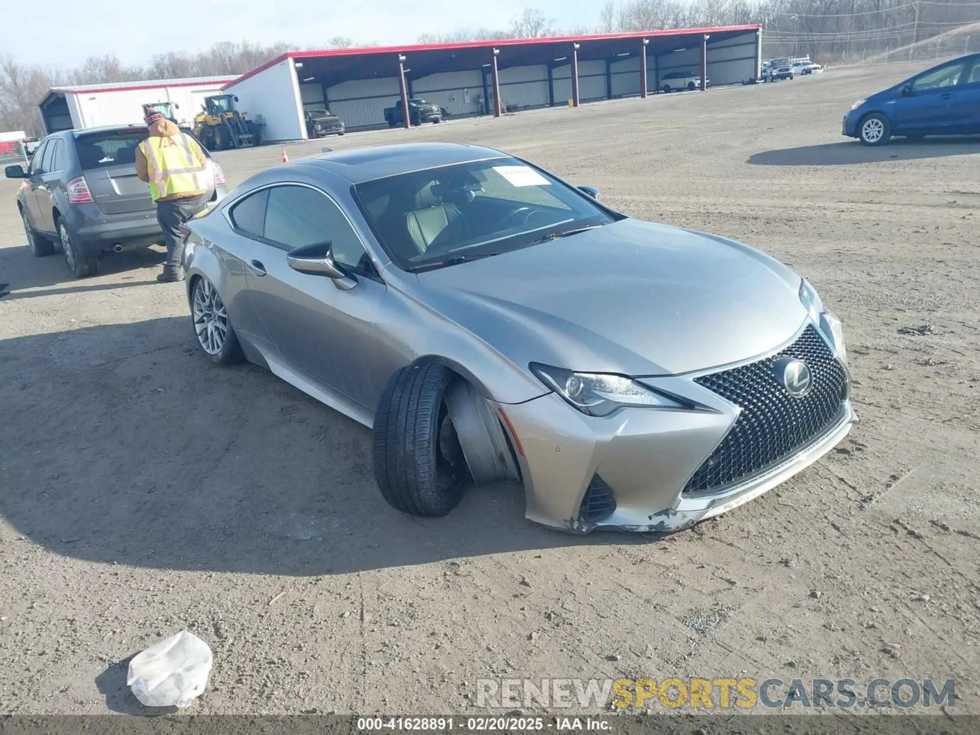 1 Photograph of a damaged car JTHHZ5BC8K5020322 LEXUS RC 350 2019