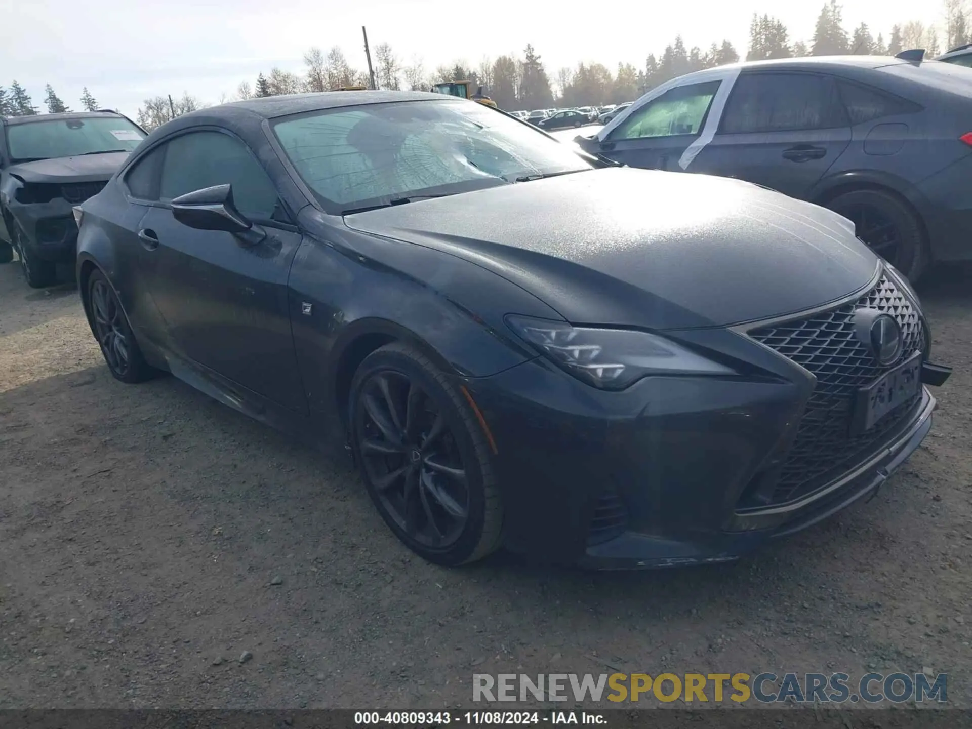 1 Photograph of a damaged car JTHGZ5BC6L5022387 LEXUS RC 350 2020