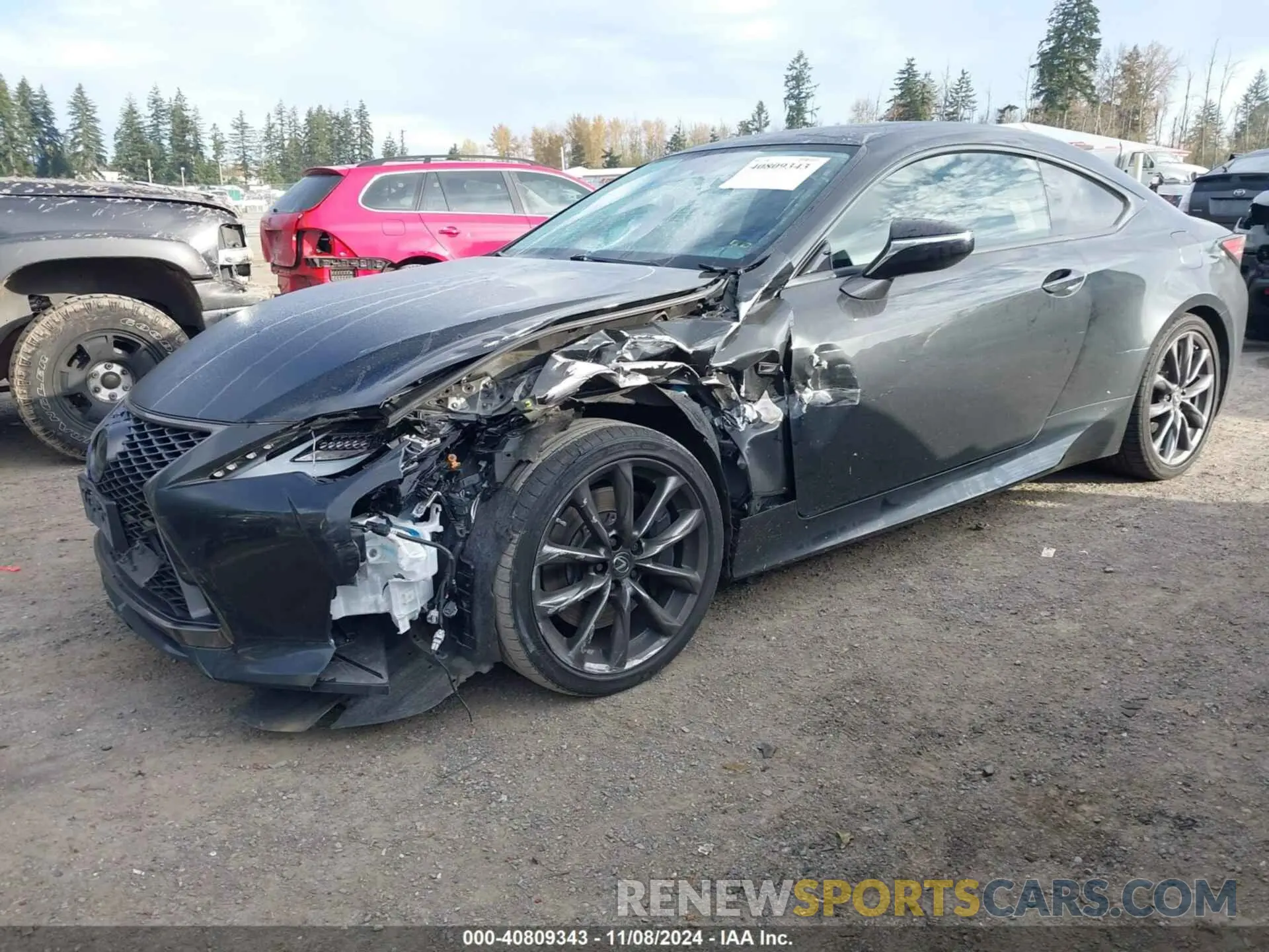2 Photograph of a damaged car JTHGZ5BC6L5022387 LEXUS RC 350 2020