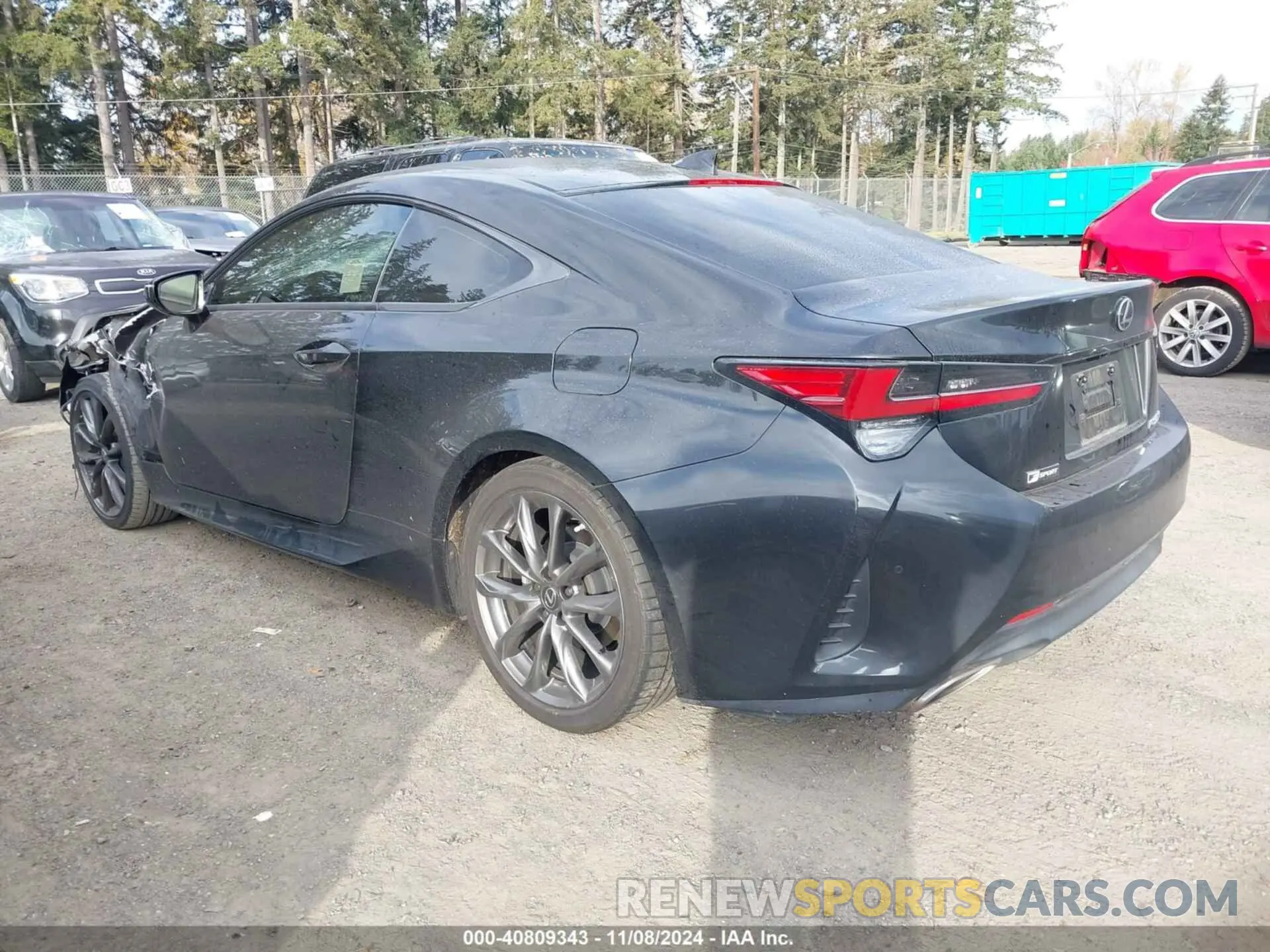 3 Photograph of a damaged car JTHGZ5BC6L5022387 LEXUS RC 350 2020