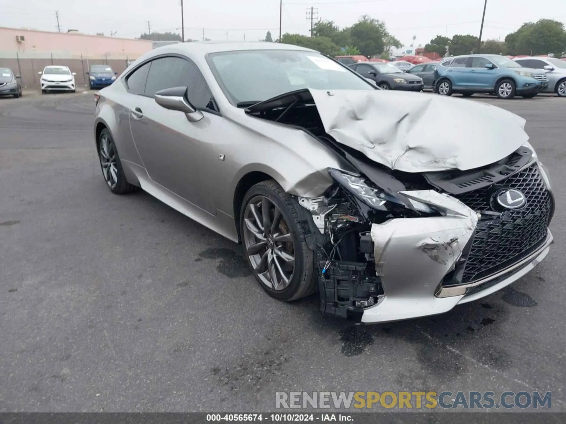 1 Photograph of a damaged car JTHGZ5BC7M5024571 LEXUS RC 350 2021