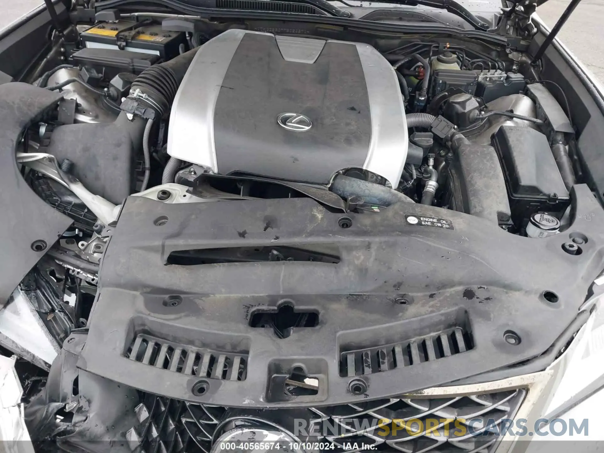10 Photograph of a damaged car JTHGZ5BC7M5024571 LEXUS RC 350 2021