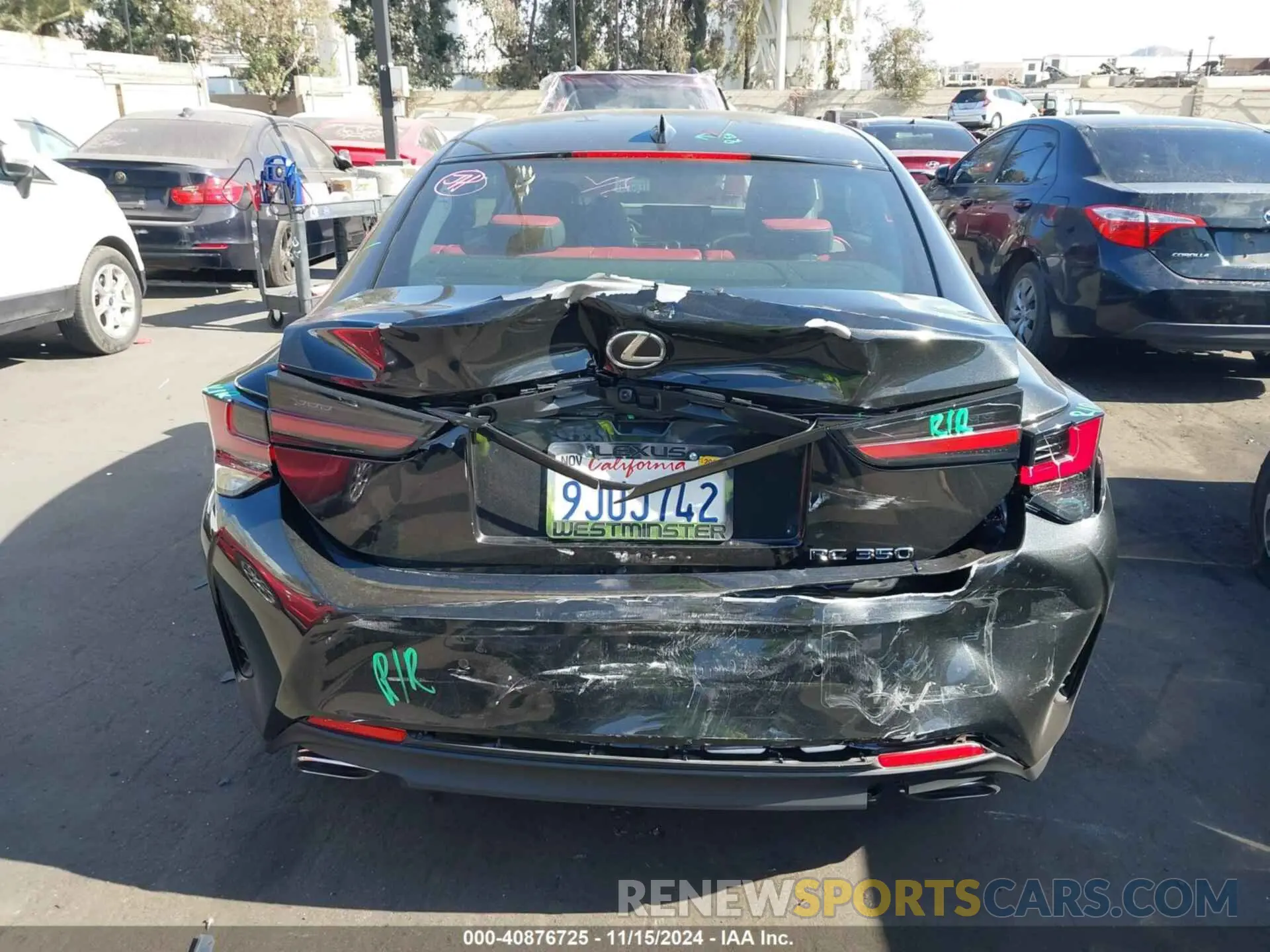17 Photograph of a damaged car JTHGZ5BCXP5027274 LEXUS RC 350 2023