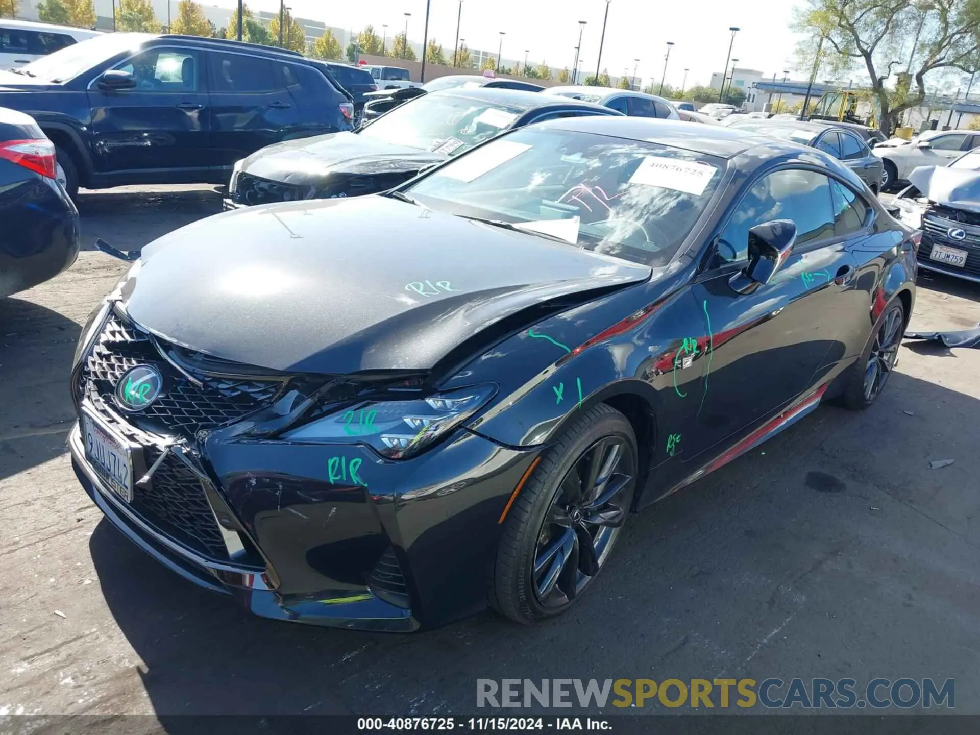 2 Photograph of a damaged car JTHGZ5BCXP5027274 LEXUS RC 350 2023