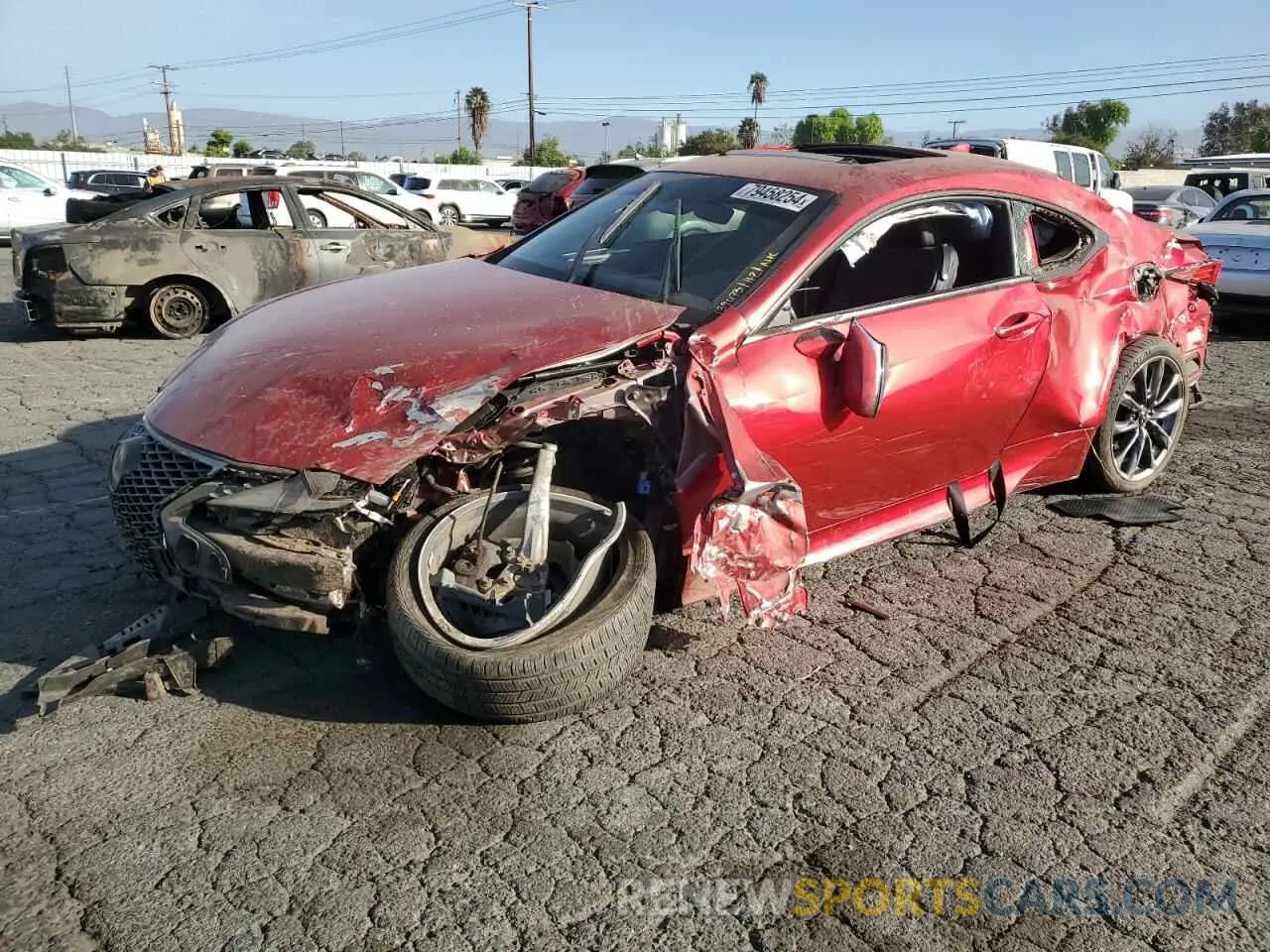 1 Photograph of a damaged car JTHHA5BC0K5009807 LEXUS RC300 2019