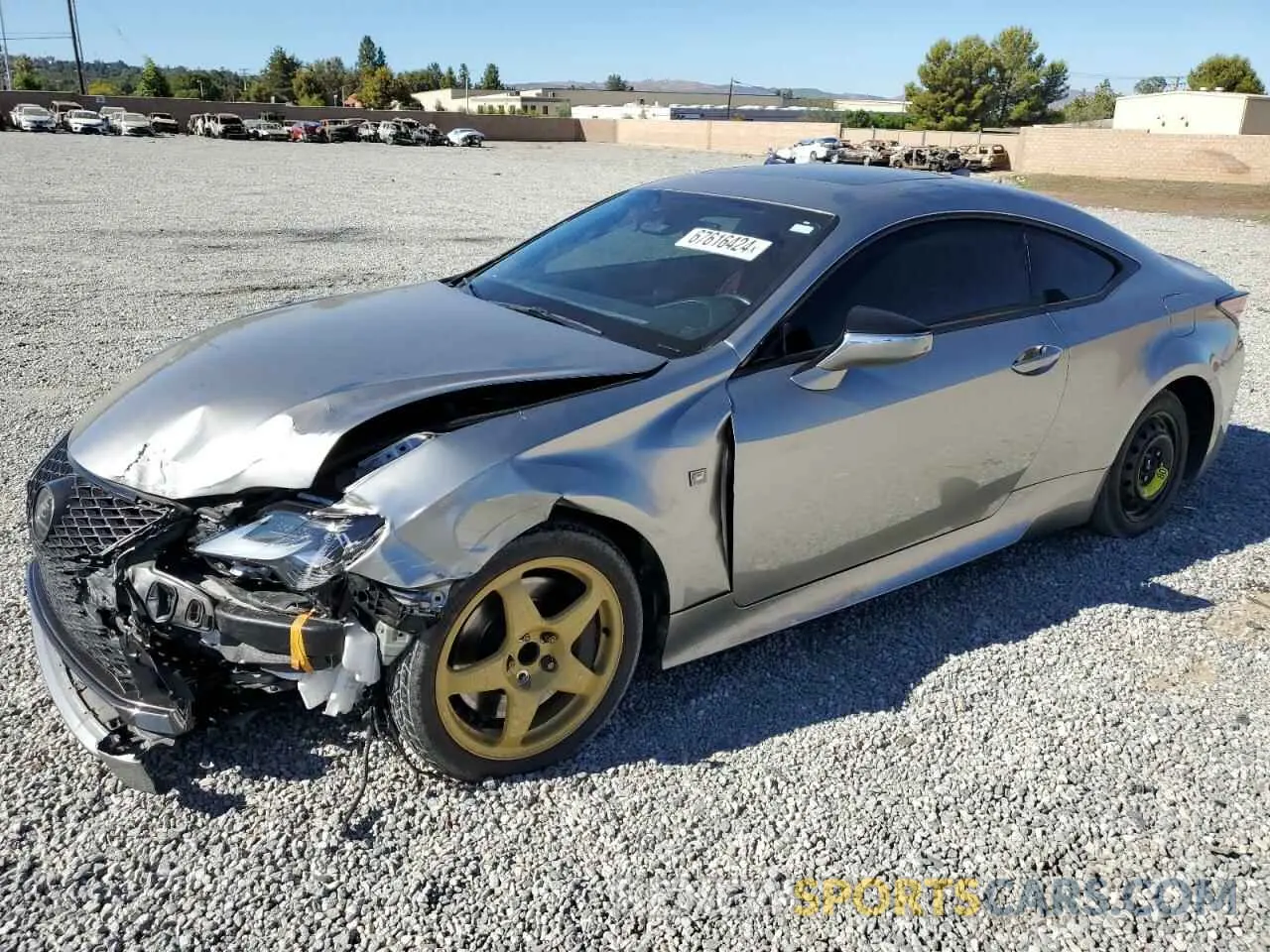 1 Photograph of a damaged car JTHHA5BC3K5010093 LEXUS RC300 2019