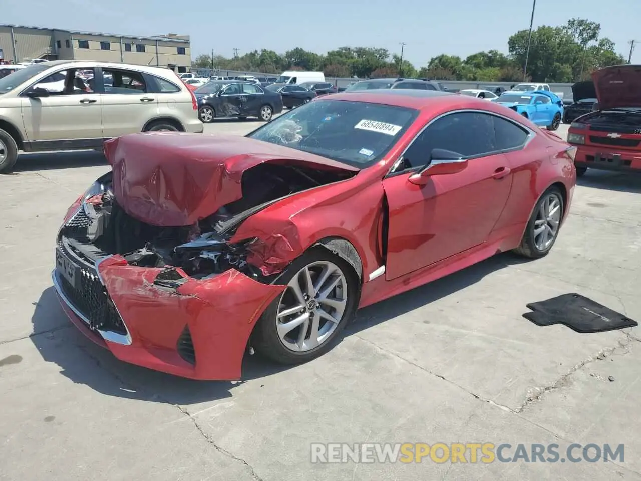 1 Photograph of a damaged car JTHHA5BC5K5009205 LEXUS RC300 2019