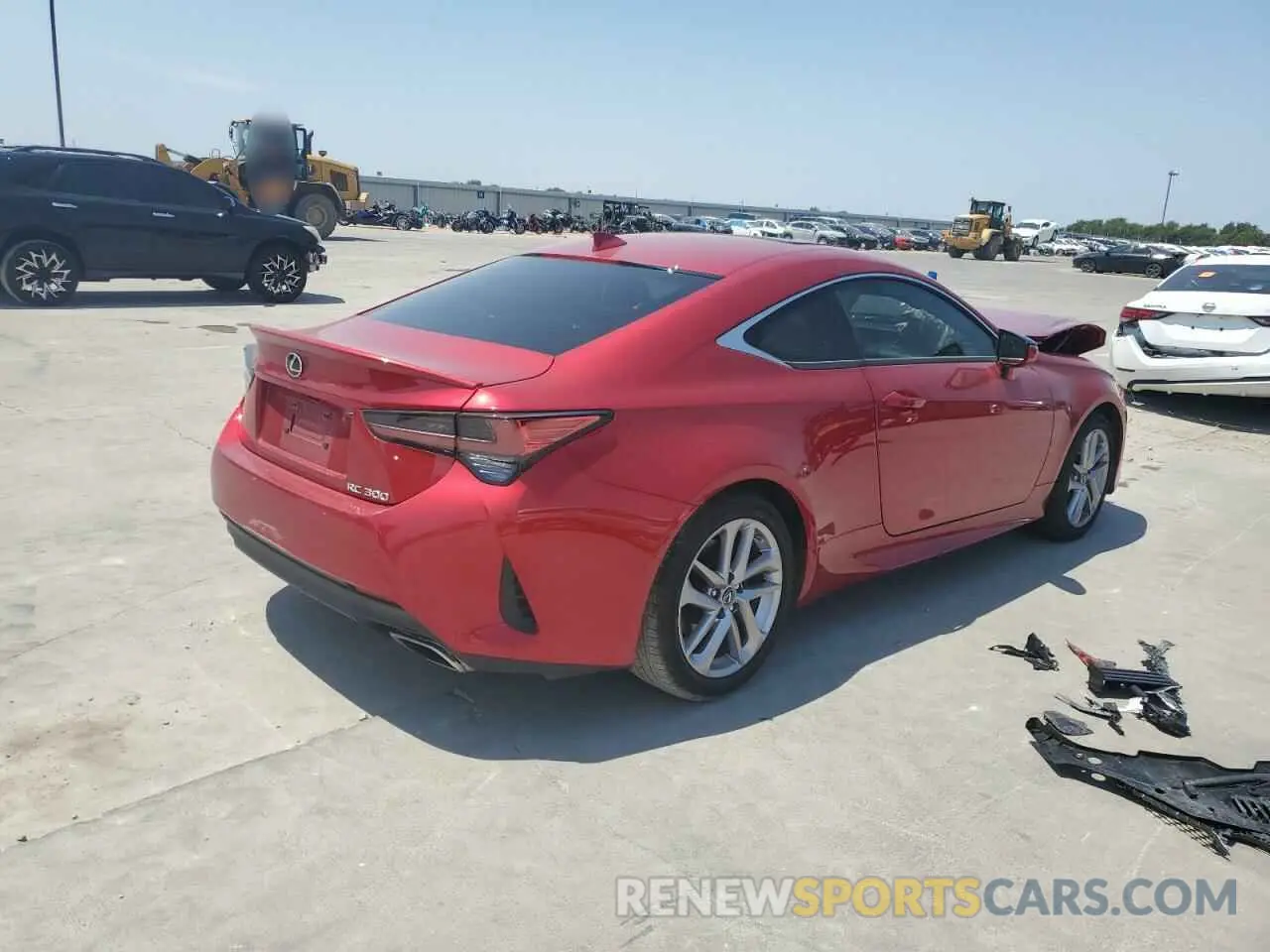 3 Photograph of a damaged car JTHHA5BC5K5009205 LEXUS RC300 2019