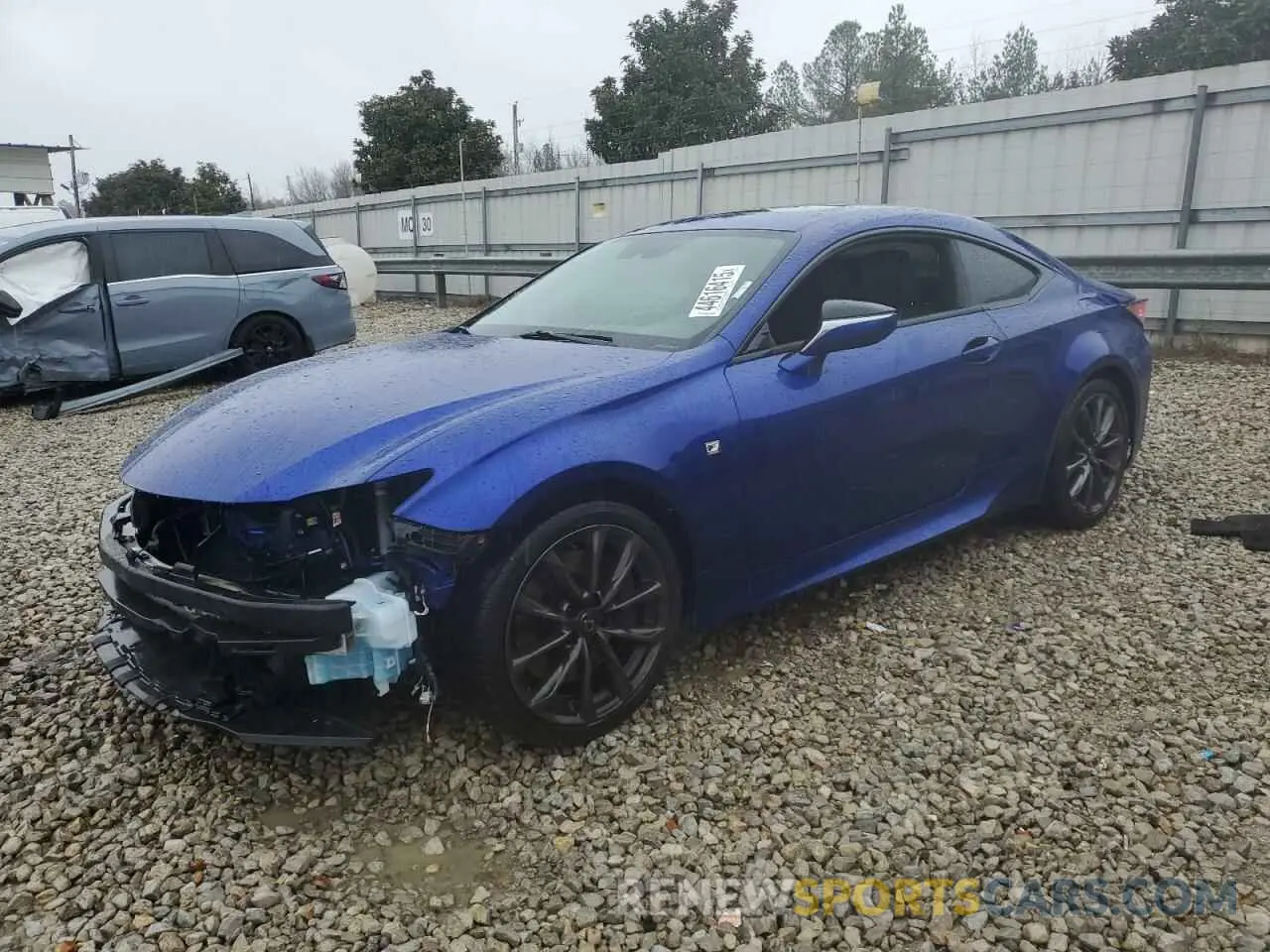 1 Photograph of a damaged car JTHHA5BC8K5010168 LEXUS RC300 2019
