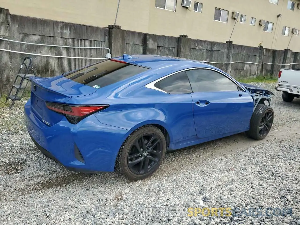 3 Photograph of a damaged car JTHAA5BC7N5012127 LEXUS RC300 2022