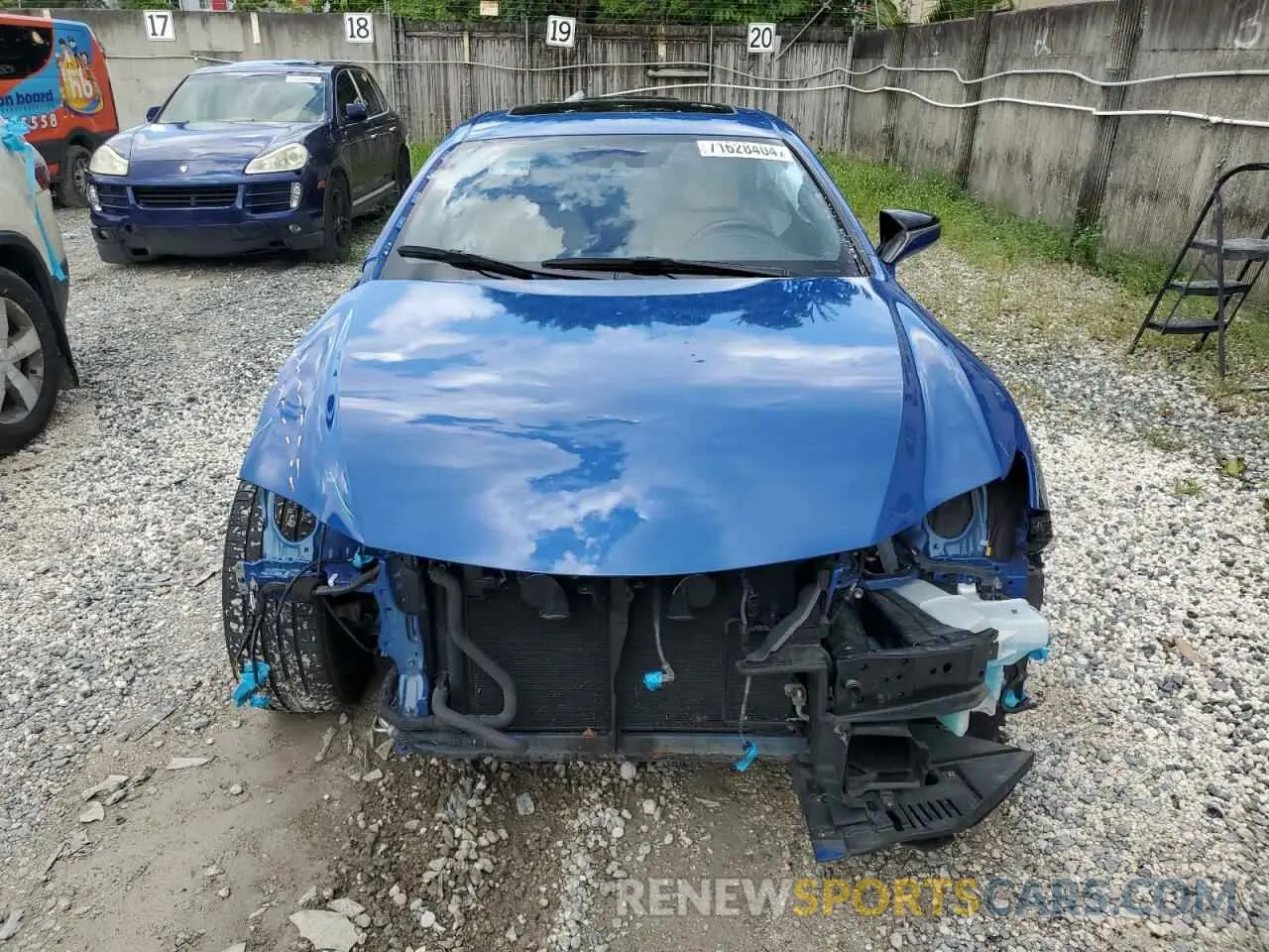 5 Photograph of a damaged car JTHAA5BC7N5012127 LEXUS RC300 2022