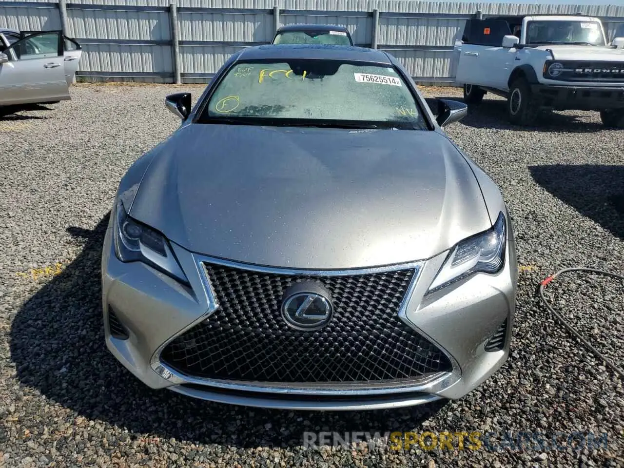 5 Photograph of a damaged car JTHDA5BC8N5012148 LEXUS RC300 2022