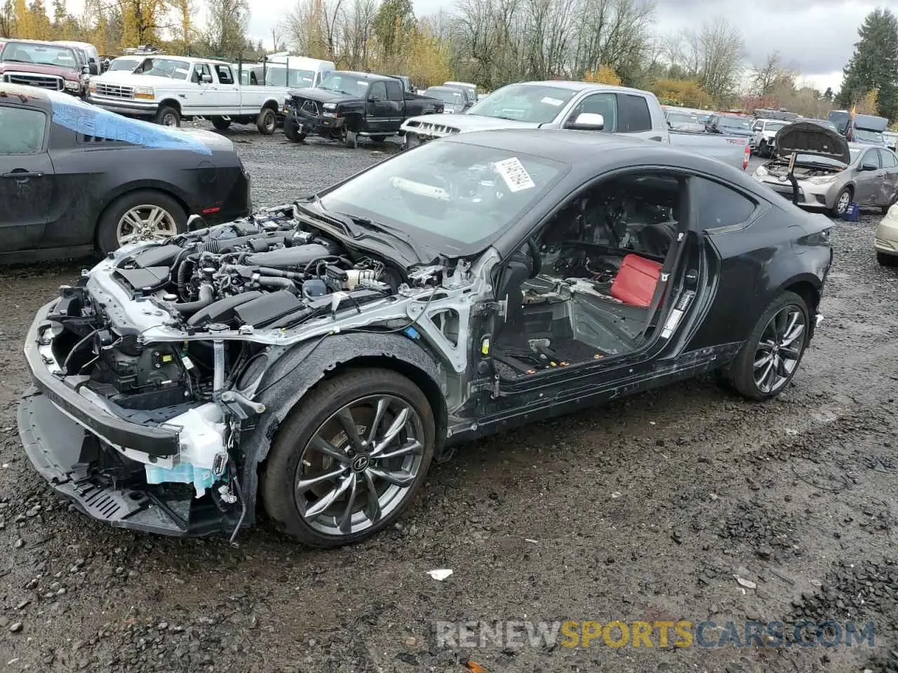 1 Photograph of a damaged car JTHGZ5BC5N5026398 LEXUS RC350 2022