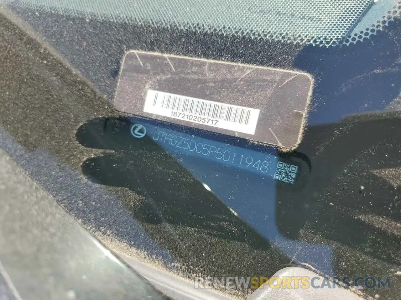 12 Photograph of a damaged car JTHGZ5DC5P5011948 LEXUS RC350 2023