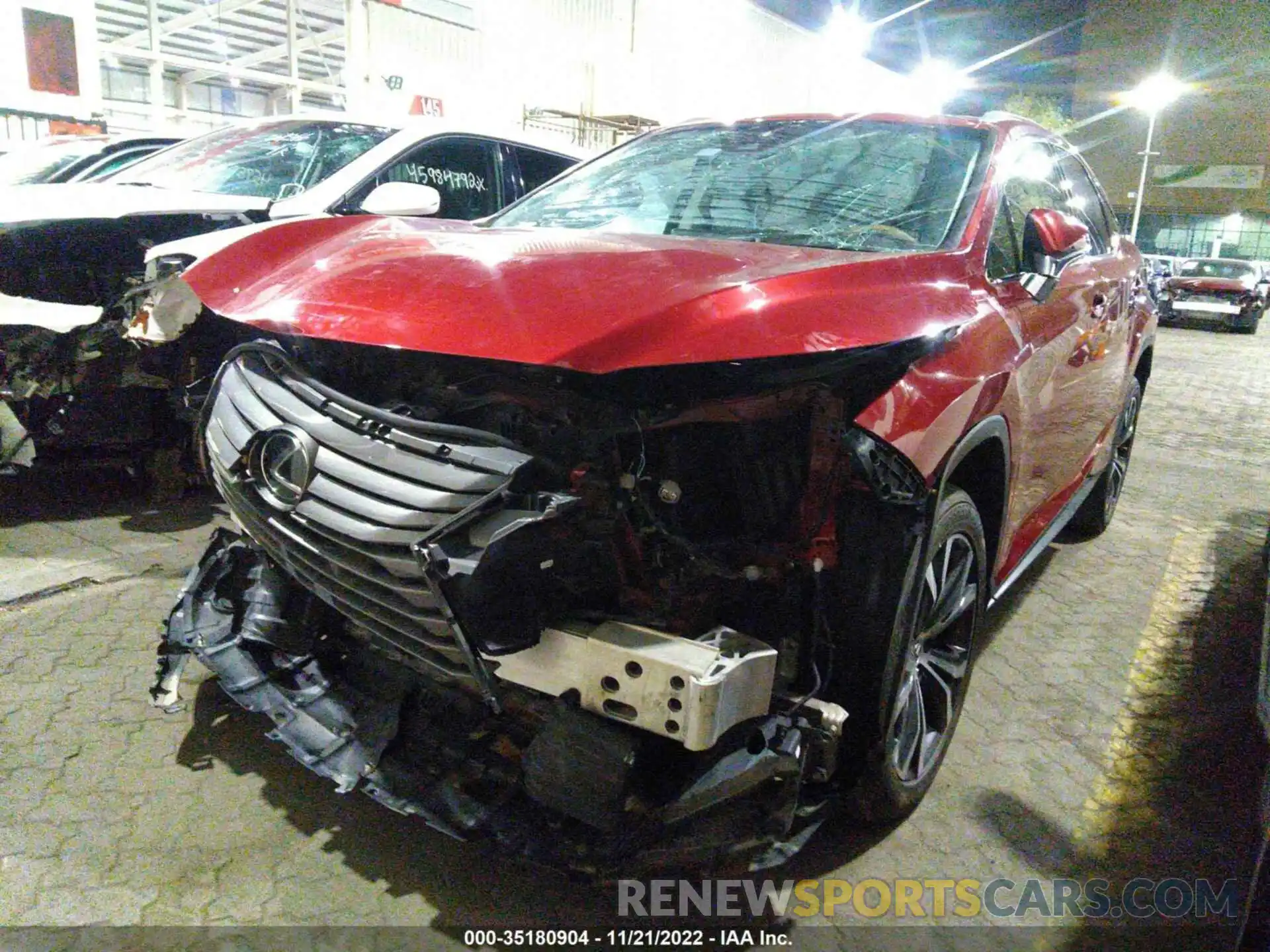 2 Photograph of a damaged car 002ZZMCA7KC140396 LEXUS RX 2019