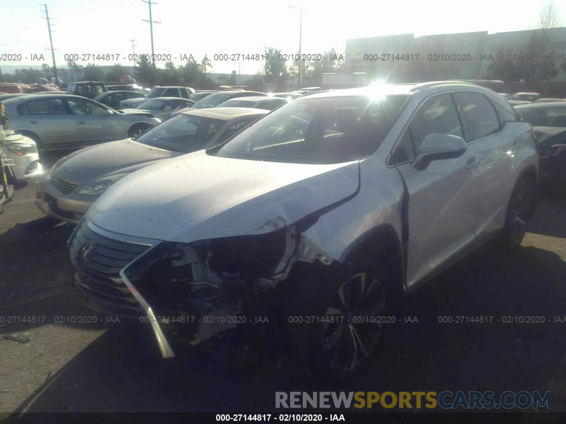 2 Photograph of a damaged car 2T2BGMCA1KC034274 LEXUS RX 2019