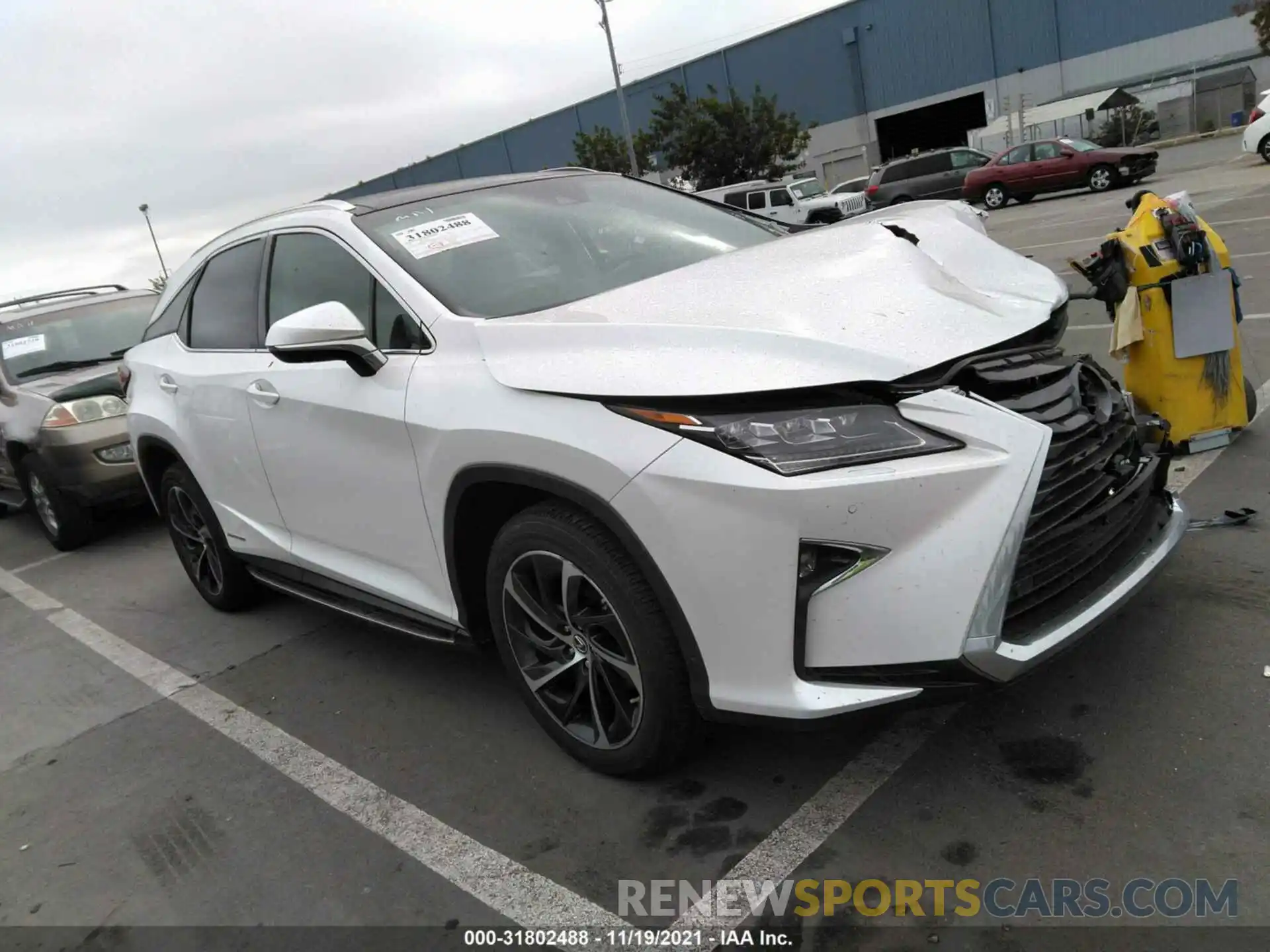 1 Photograph of a damaged car 2T2BGMCA1KC036042 LEXUS RX 2019