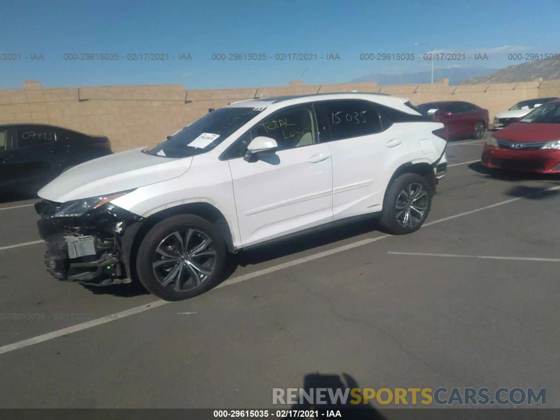 2 Photograph of a damaged car 2T2BGMCA1KC036686 LEXUS RX 2019