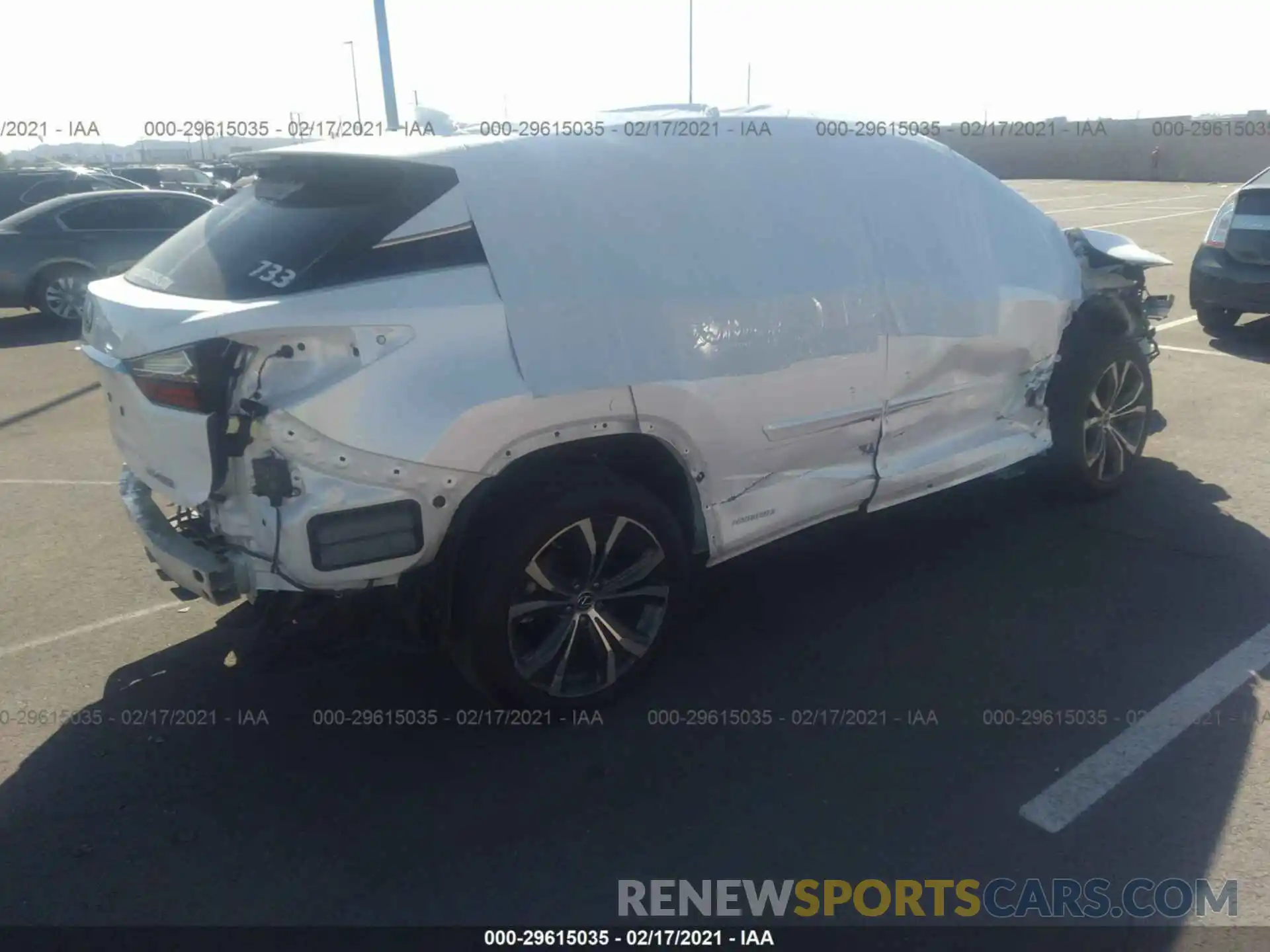 4 Photograph of a damaged car 2T2BGMCA1KC036686 LEXUS RX 2019