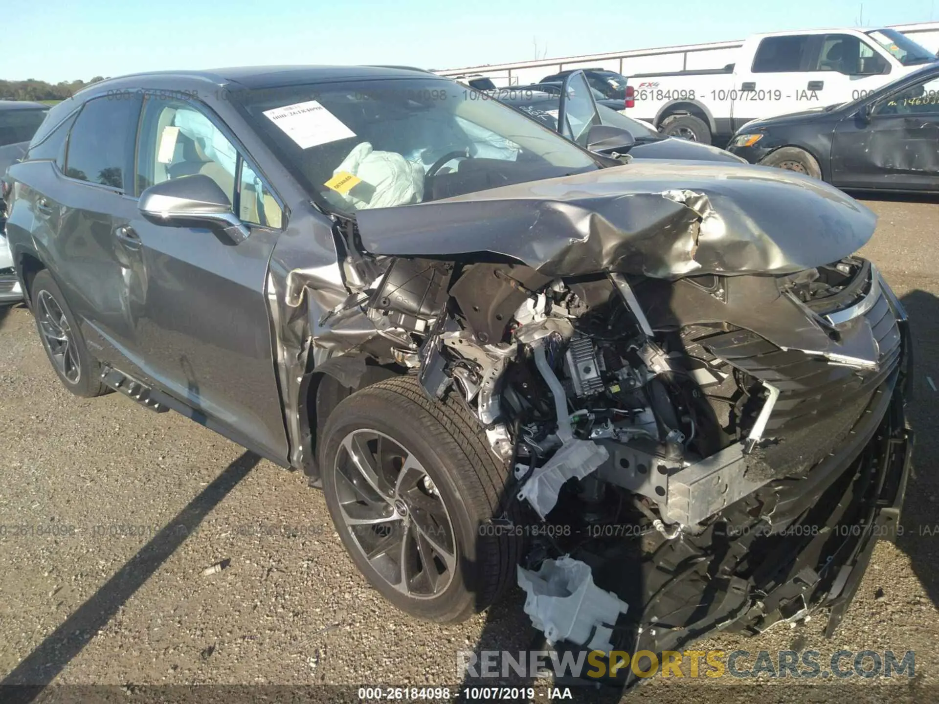 1 Photograph of a damaged car 2T2BGMCA2KC031495 LEXUS RX 2019