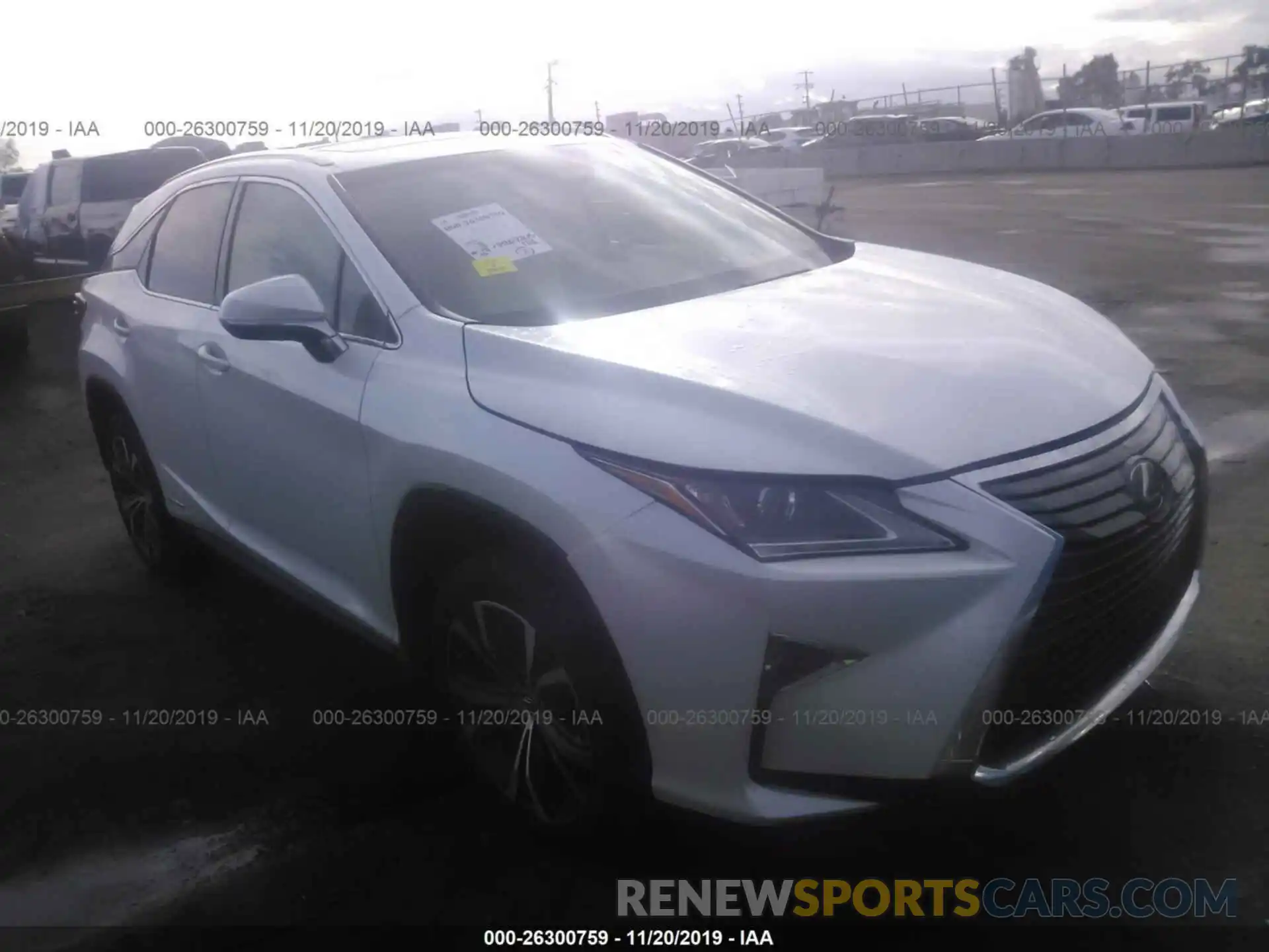 1 Photograph of a damaged car 2T2BGMCA4KC036410 LEXUS RX 2019