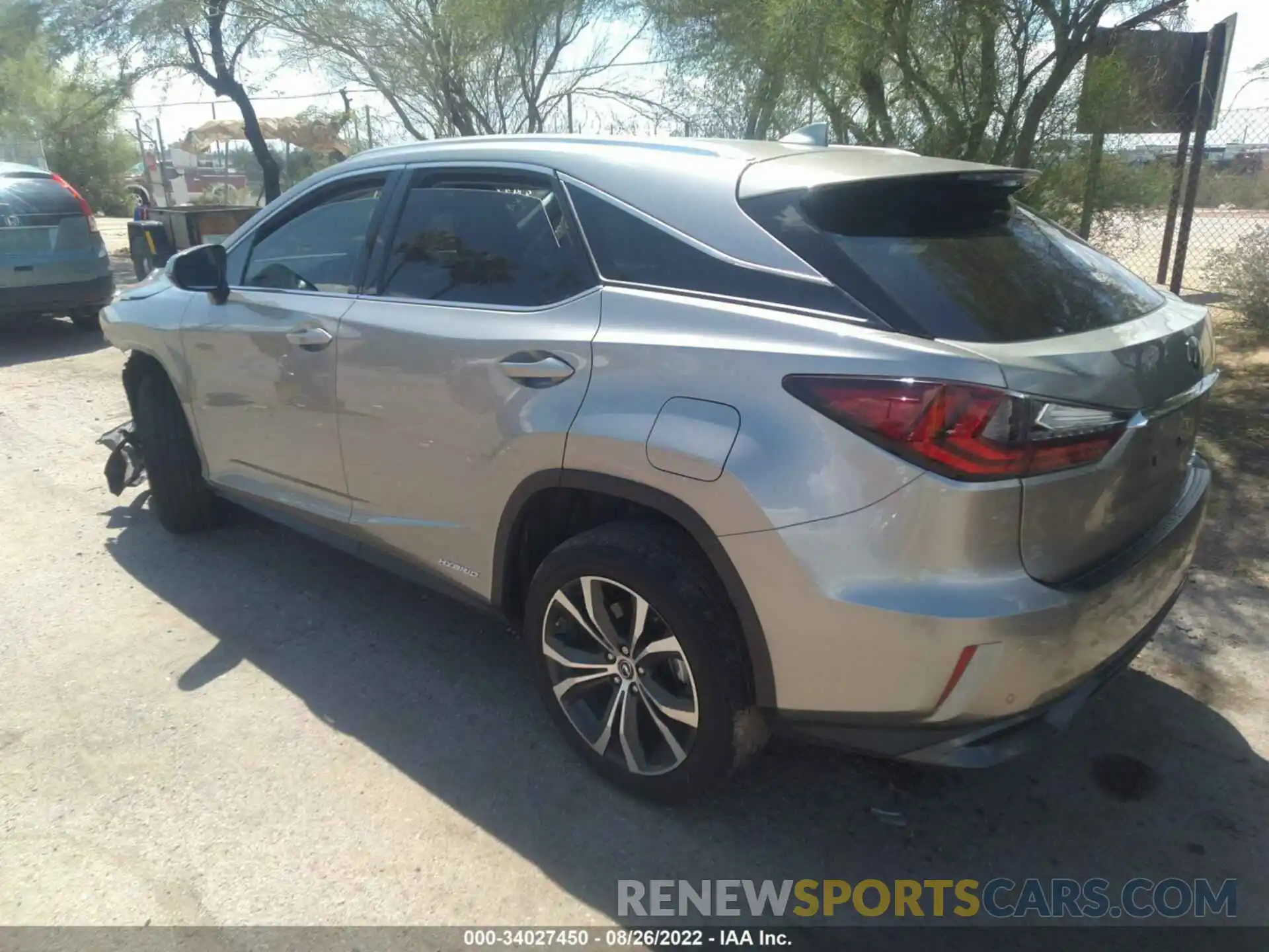 3 Photograph of a damaged car 2T2BGMCA5KC037131 LEXUS RX 2019