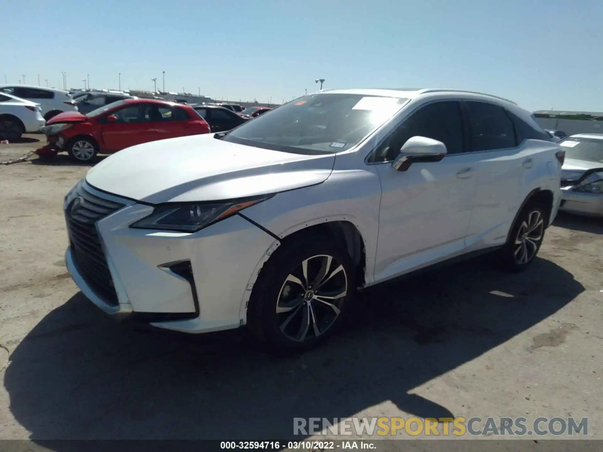 2 Photograph of a damaged car 2T2BGMCA5KC039509 LEXUS RX 2019