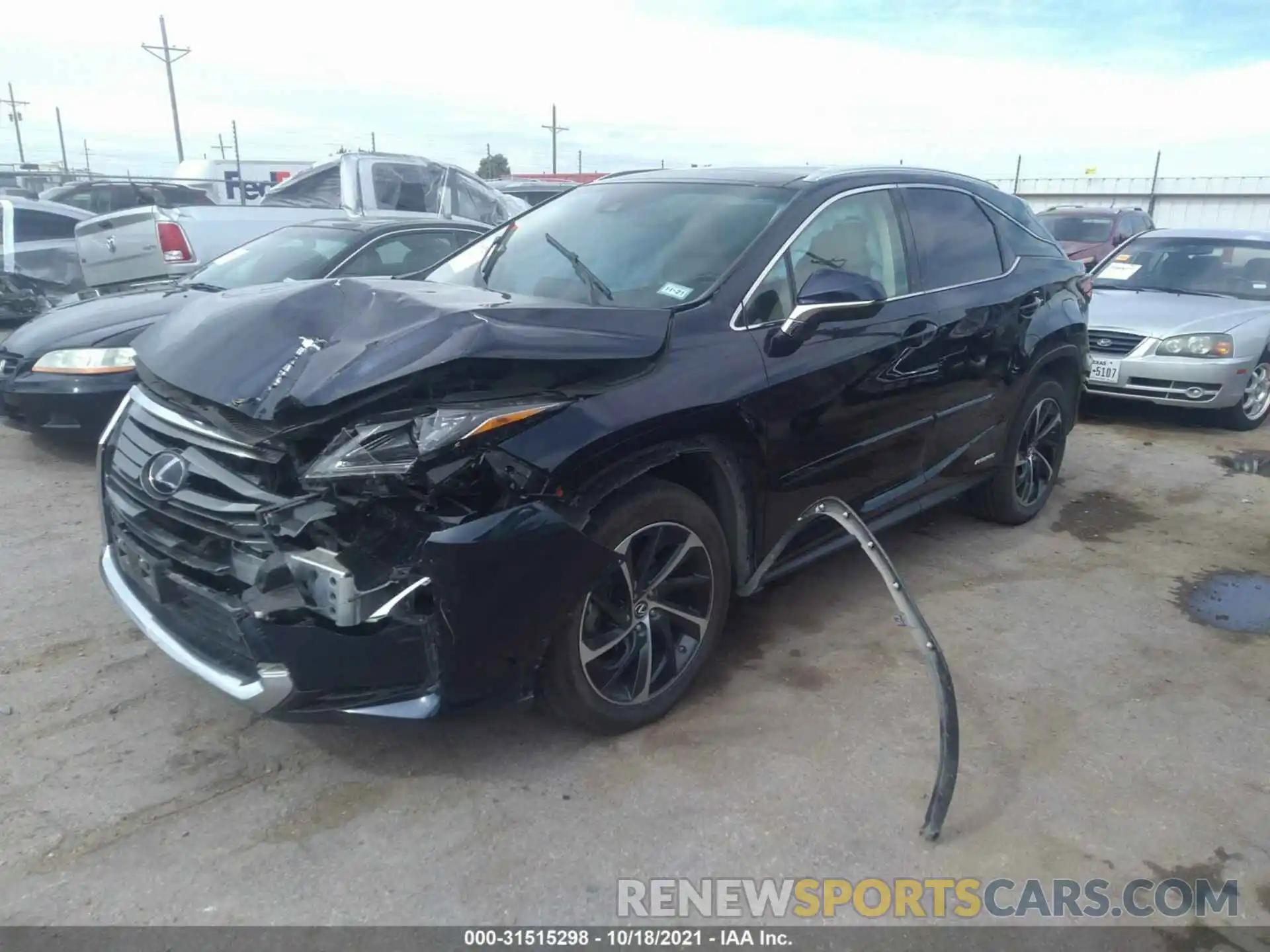 2 Photograph of a damaged car 2T2BGMCA8KC035115 LEXUS RX 2019