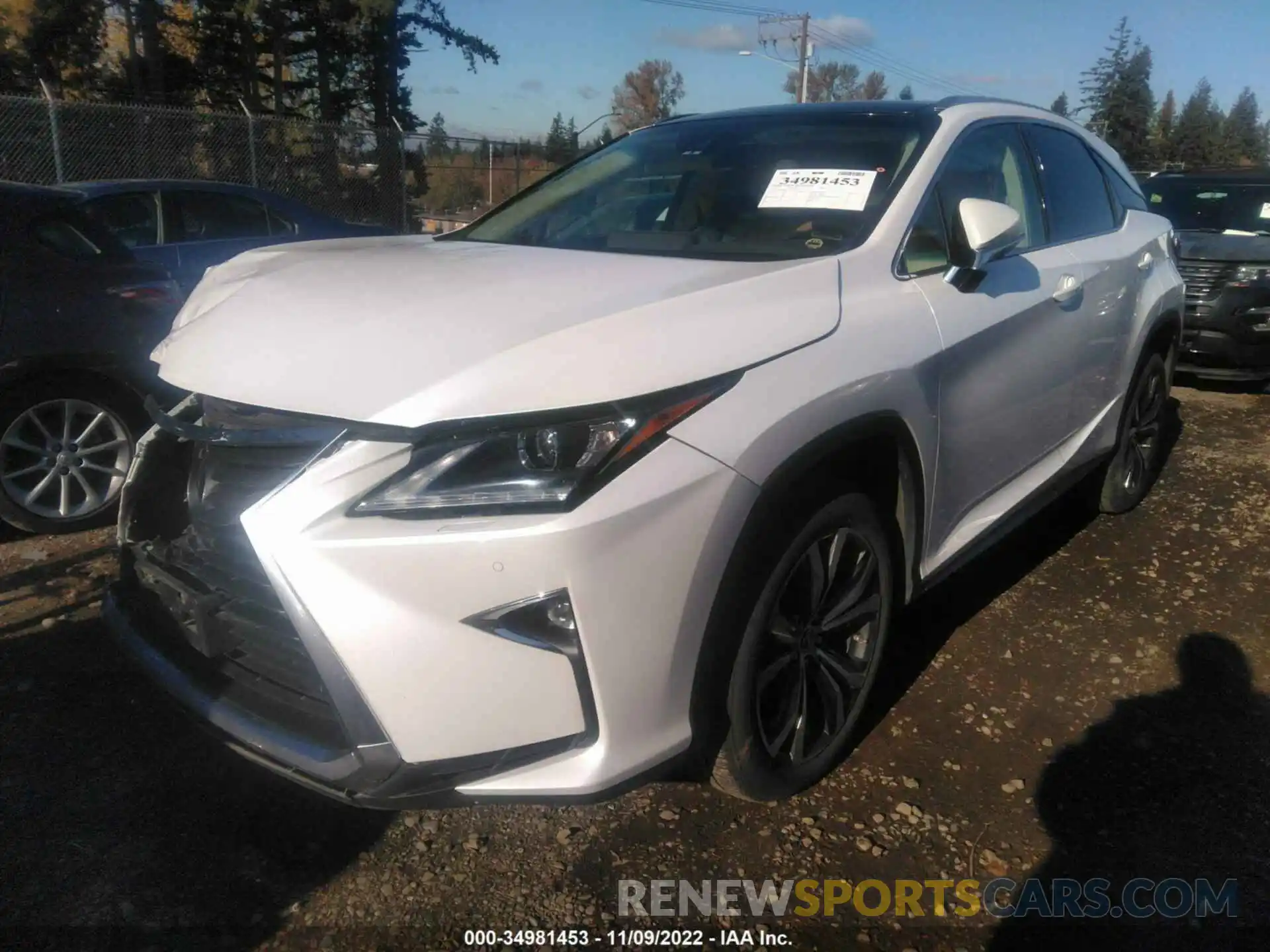 2 Photograph of a damaged car 2T2BZMCA1KC170642 LEXUS RX 2019