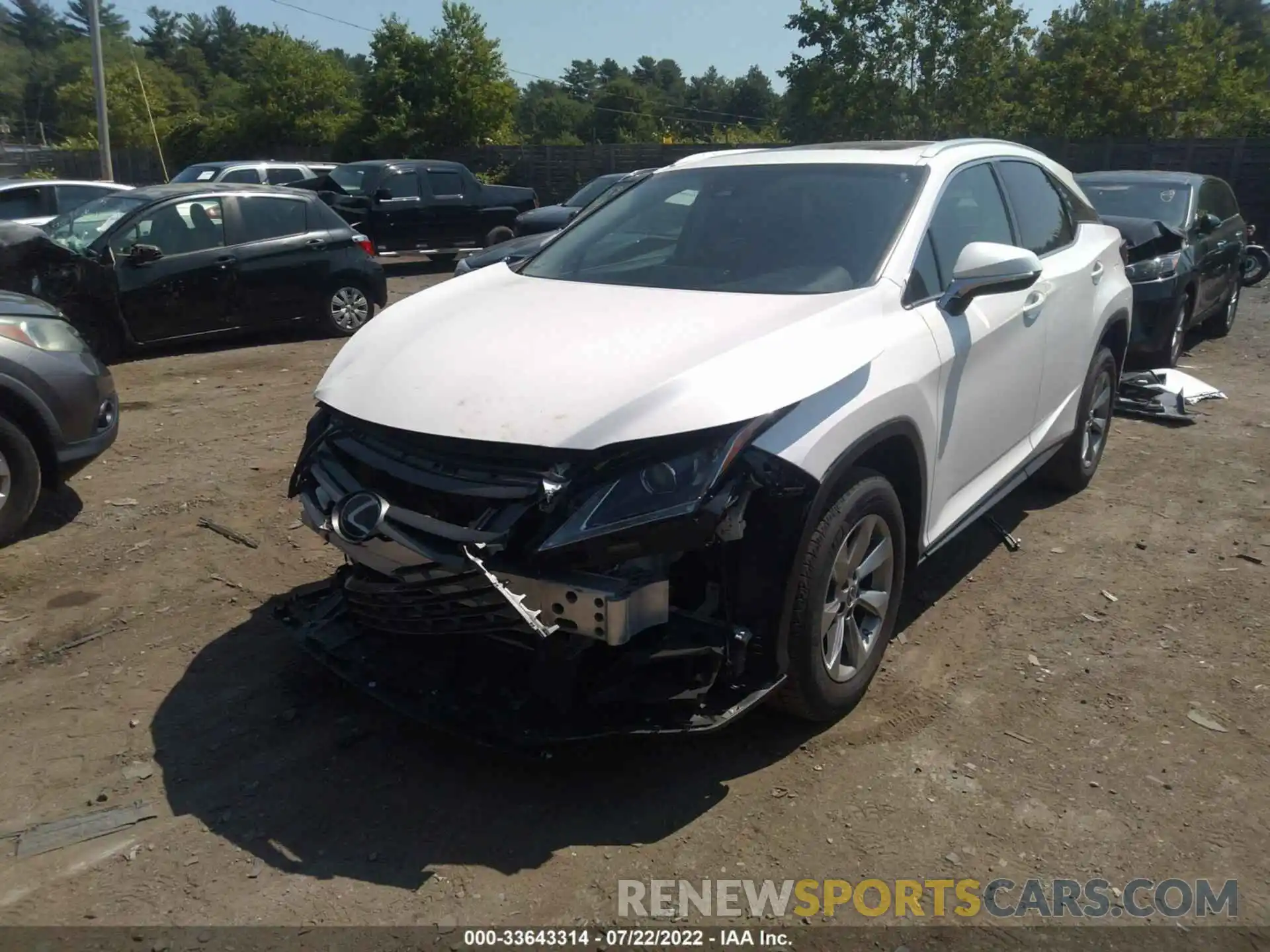 2 Photograph of a damaged car 2T2BZMCA2KC200991 LEXUS RX 2019