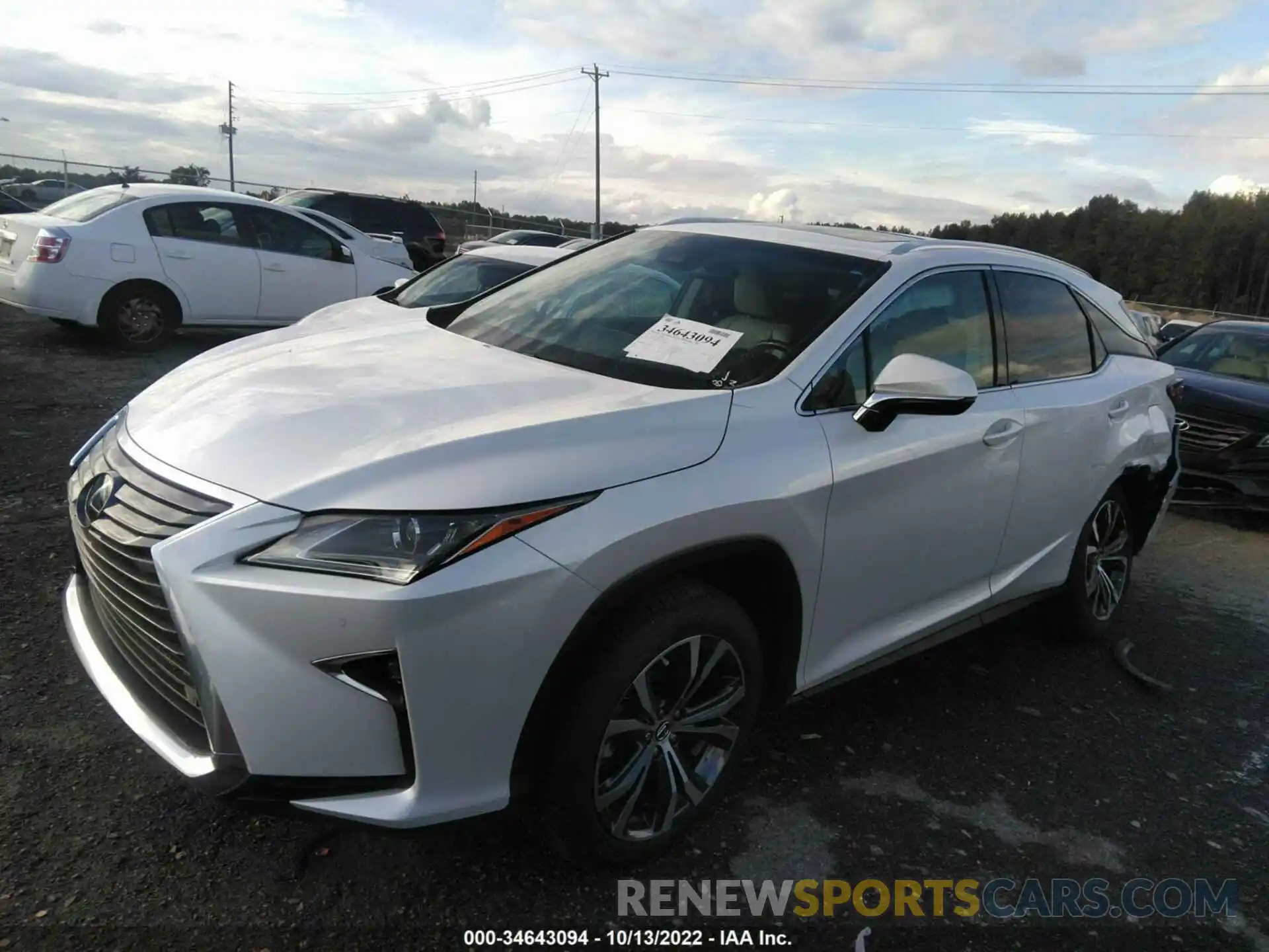 2 Photograph of a damaged car 2T2BZMCA5KC199254 LEXUS RX 2019