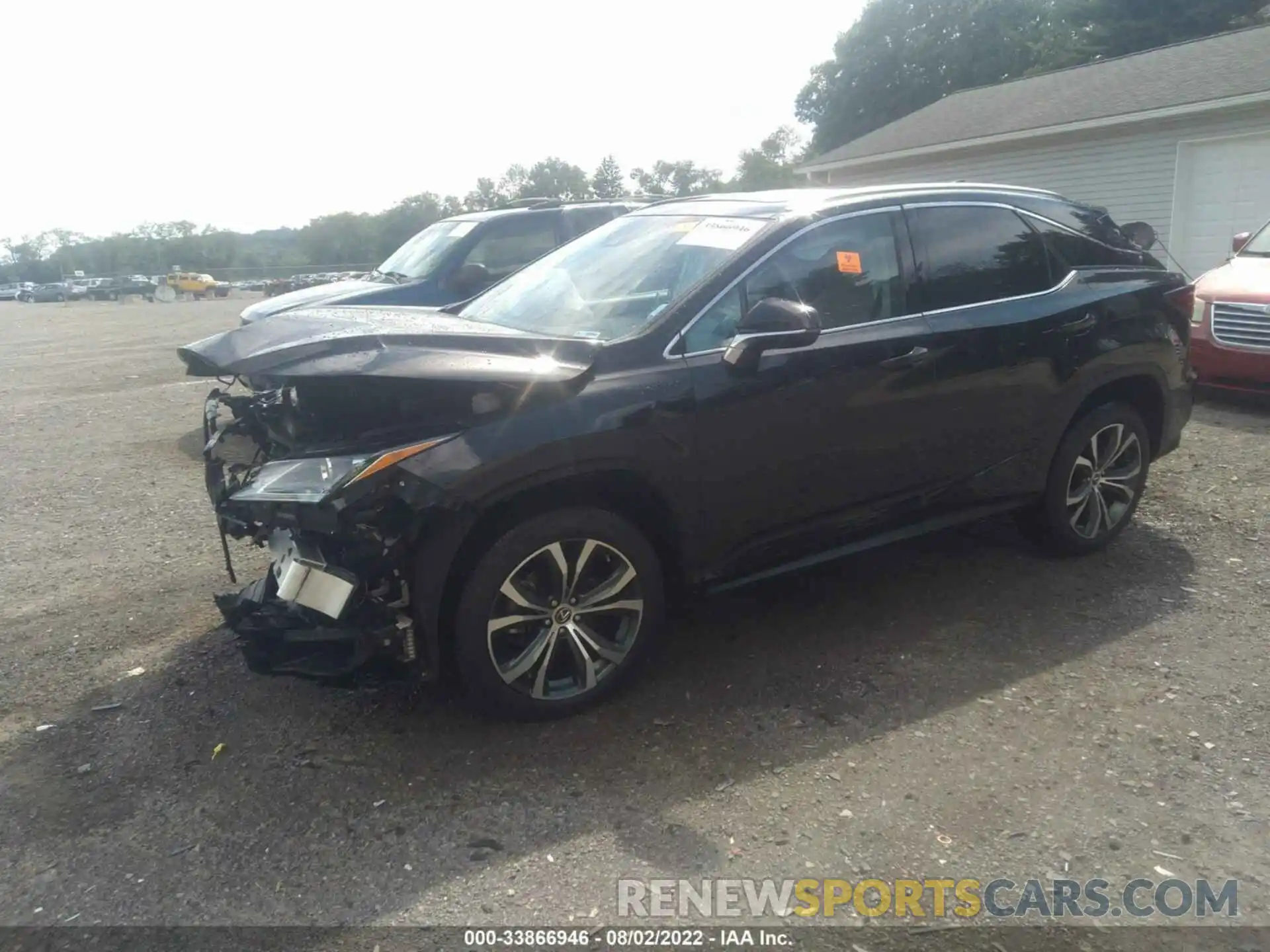 2 Photograph of a damaged car 2T2BZMCA7KC201327 LEXUS RX 2019