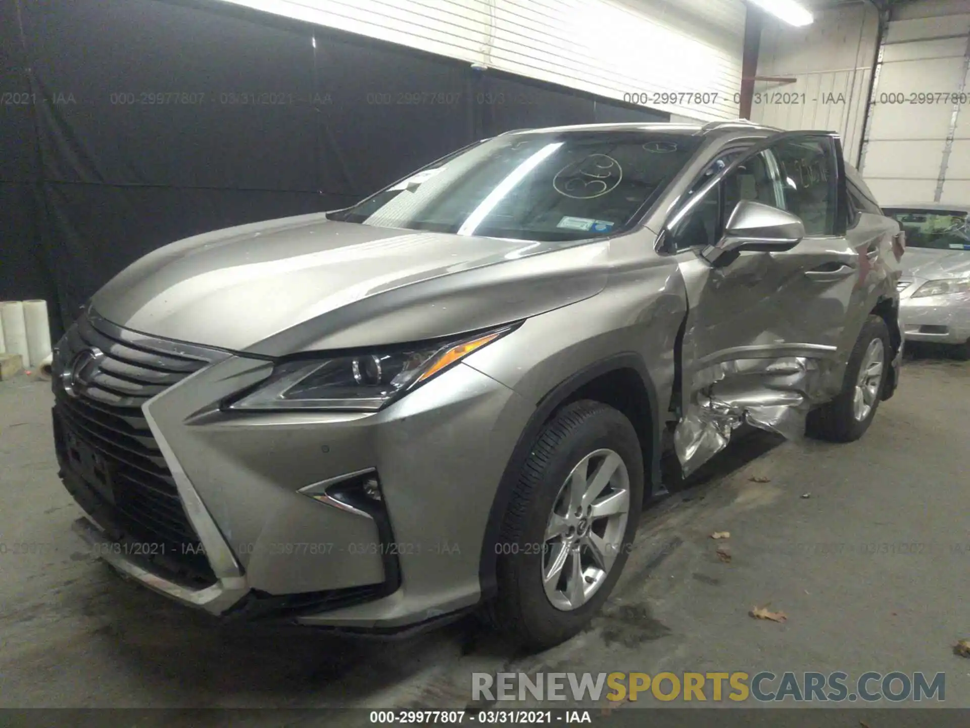 2 Photograph of a damaged car 2T2BZMCA8KC173635 LEXUS RX 2019